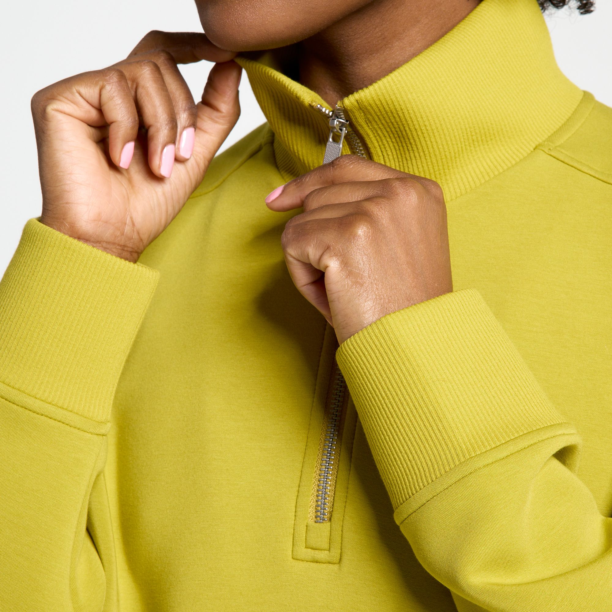 CALIA Women's Soft Scuba Mock Neck 1/4 Zip product image