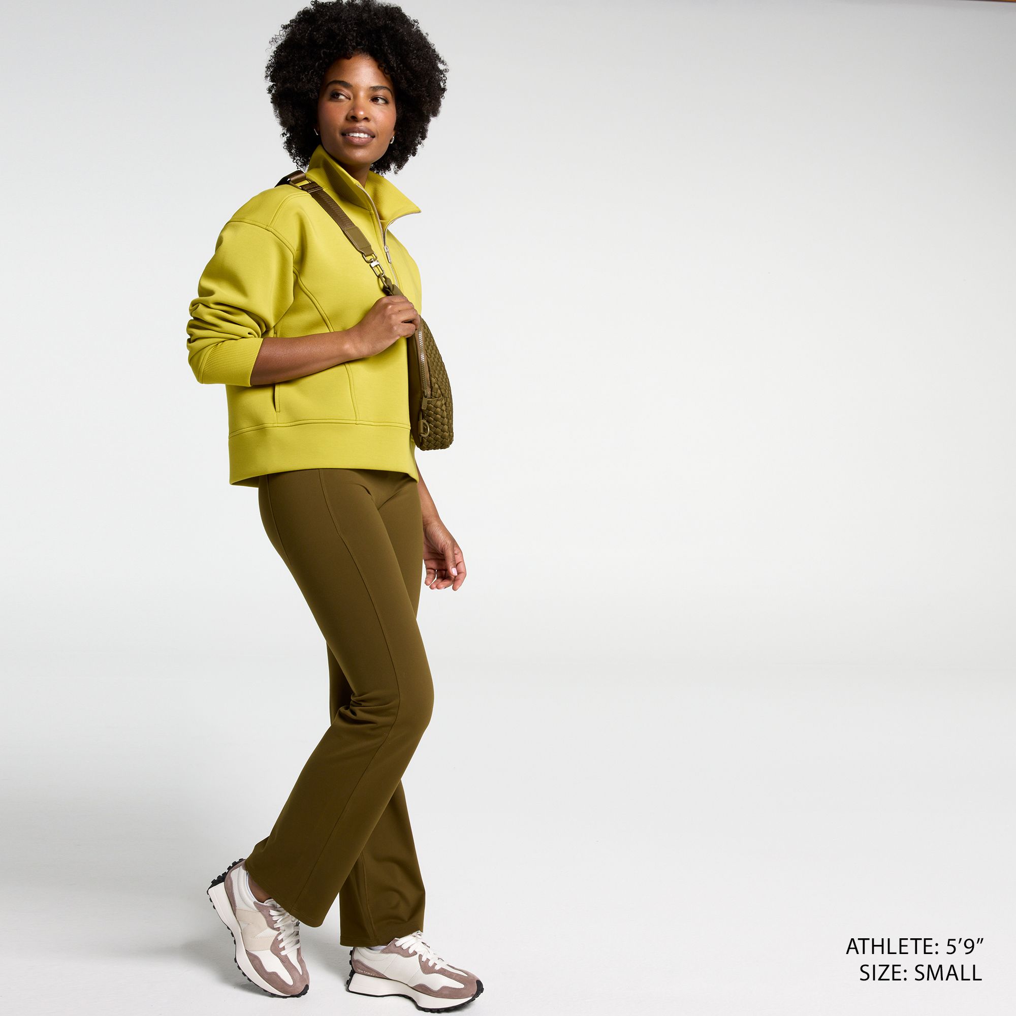 CALIA Women's Soft Scuba Mock Neck 1/4 Zip product image