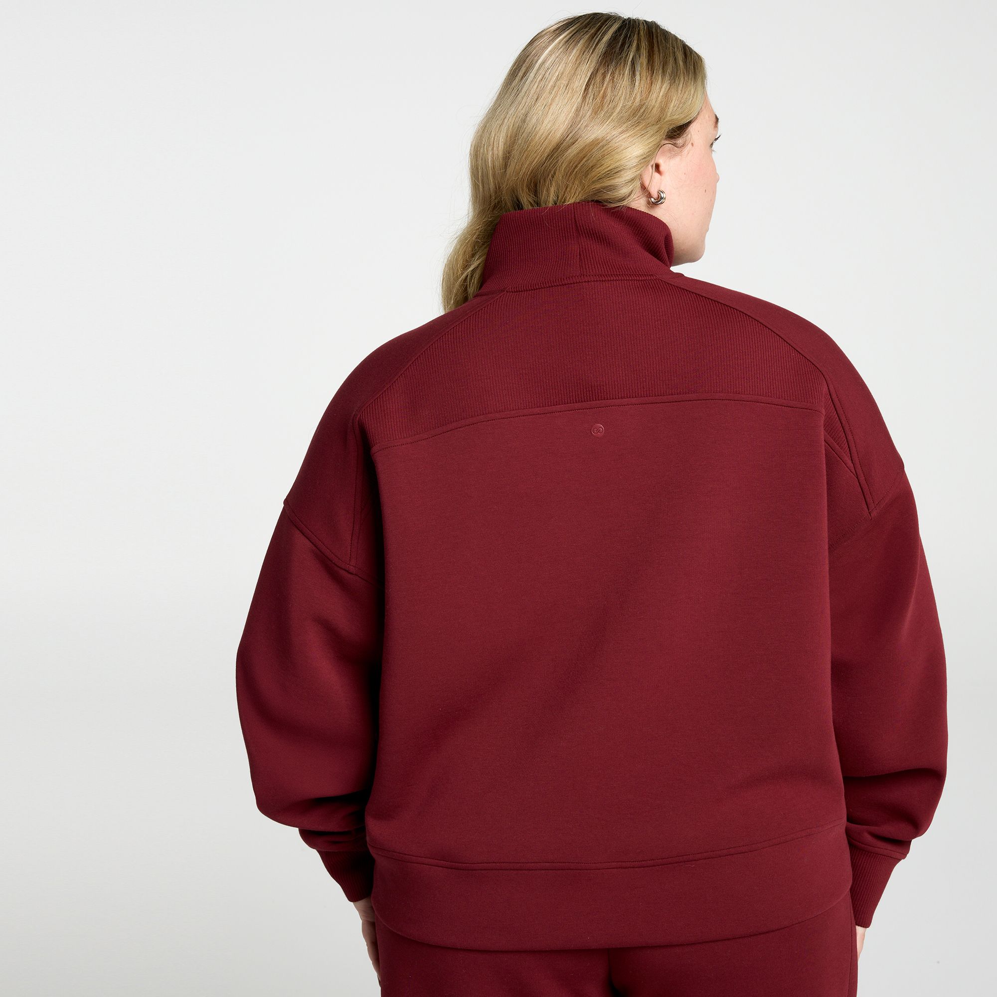 CALIA Women's Soft Scuba Mock Neck 1/4 Zip product image