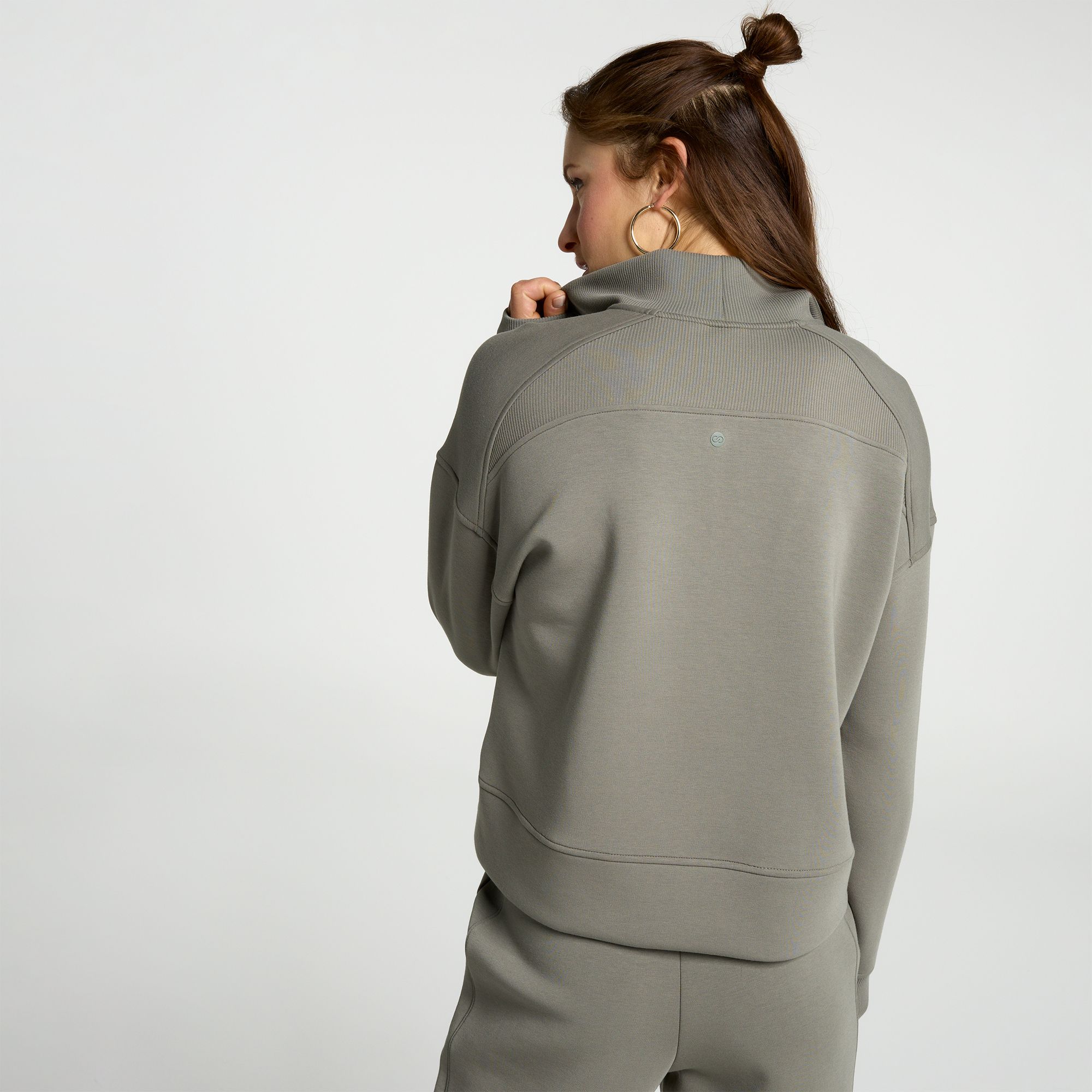 CALIA Women's Soft Scuba Mock Neck 1/4 Zip product image