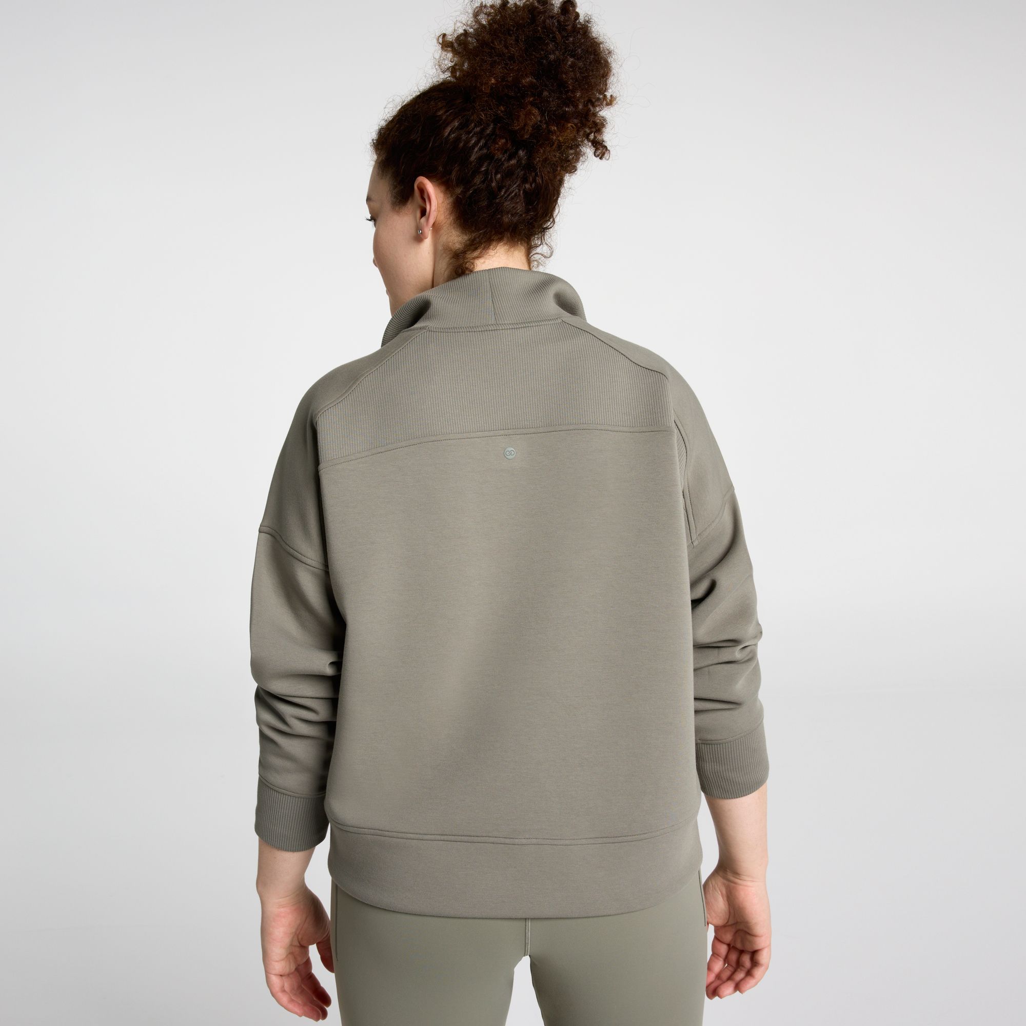 CALIA Women's Soft Scuba Mock Neck 1/4 Zip product image