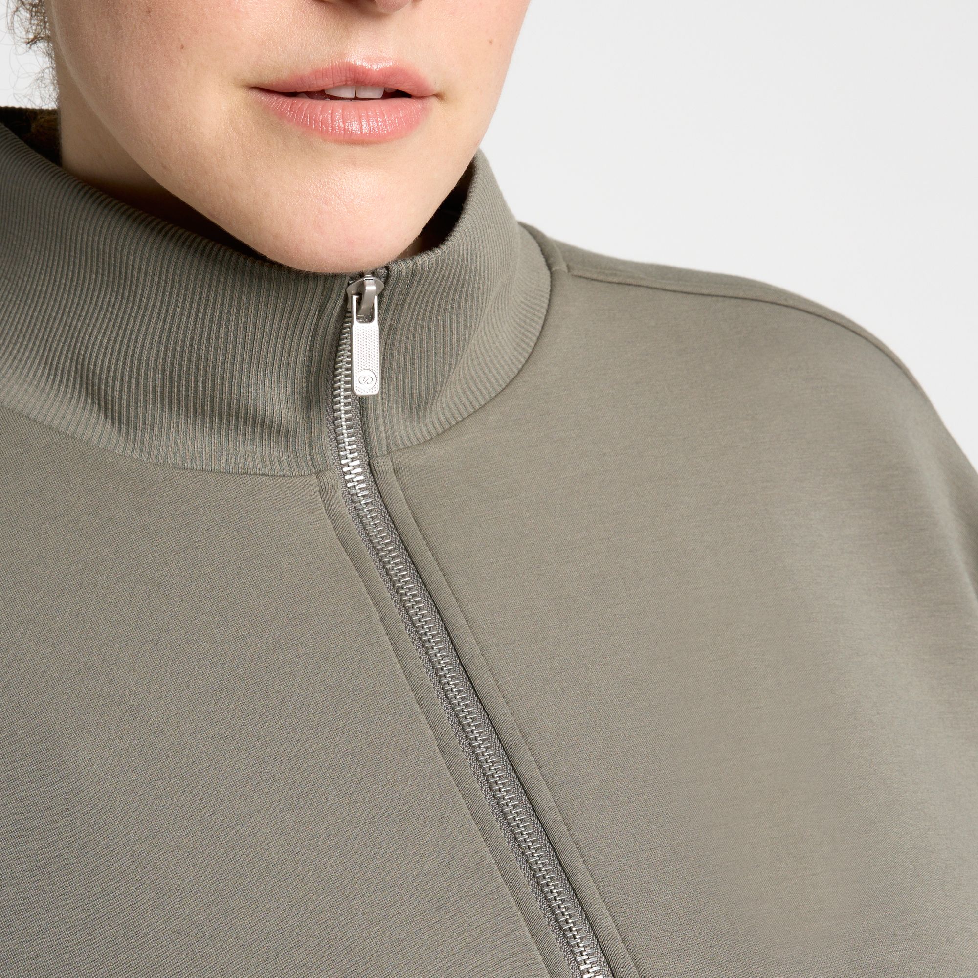 CALIA Women's Soft Scuba Mock Neck 1/4 Zip product image