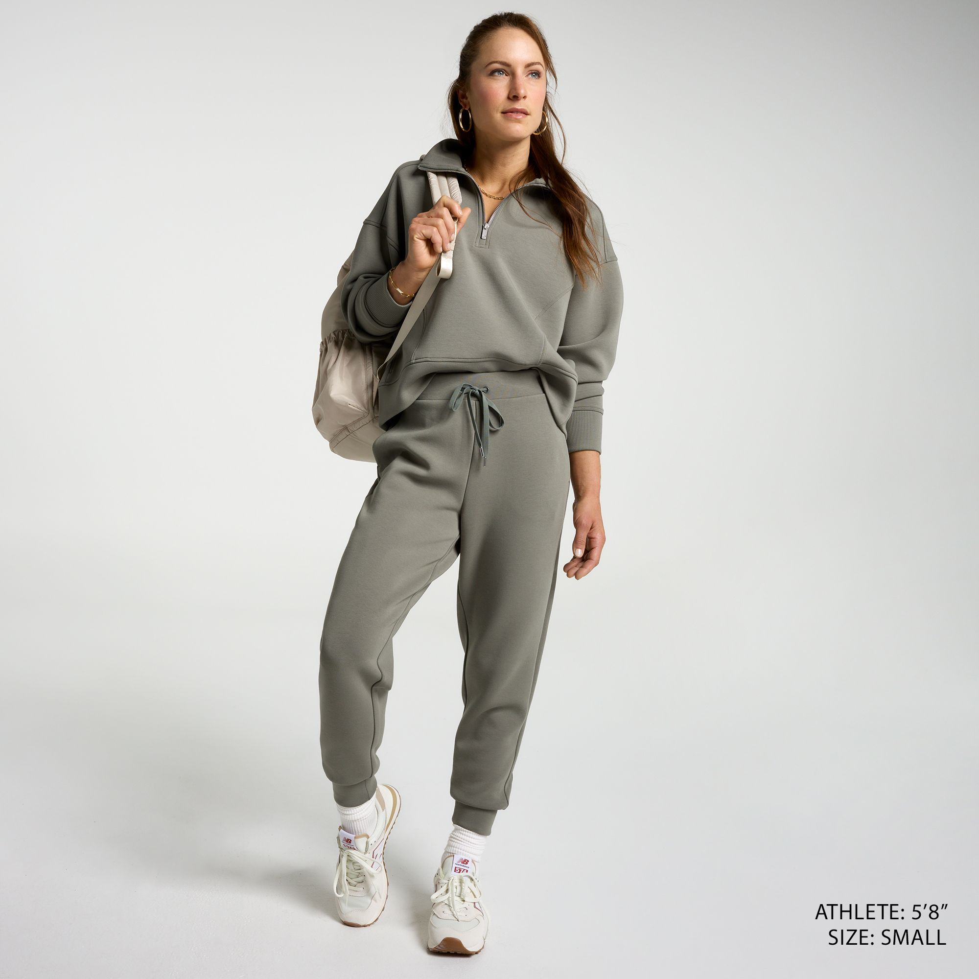 CALIA Women's Soft Scuba Mock Neck 1/4 Zip product image