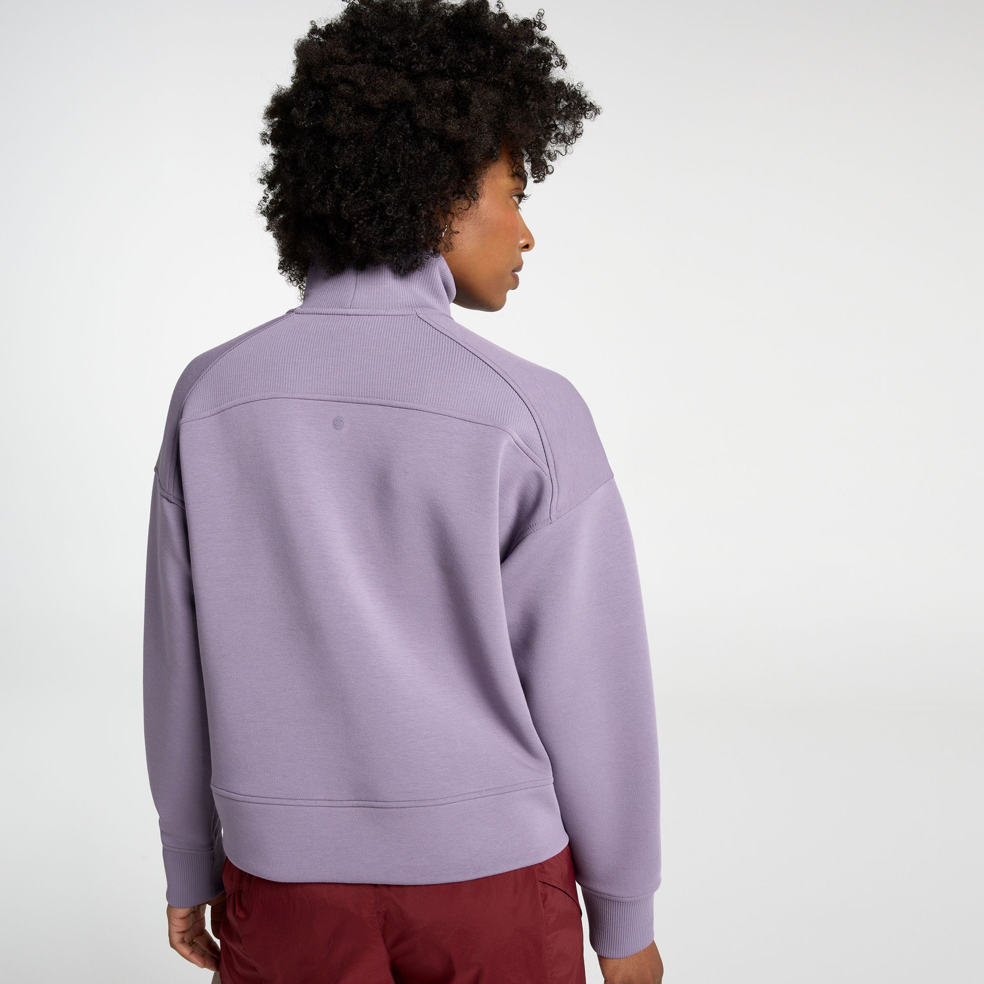 CALIA Women's Soft Scuba Mock Neck 1/4 Zip product image