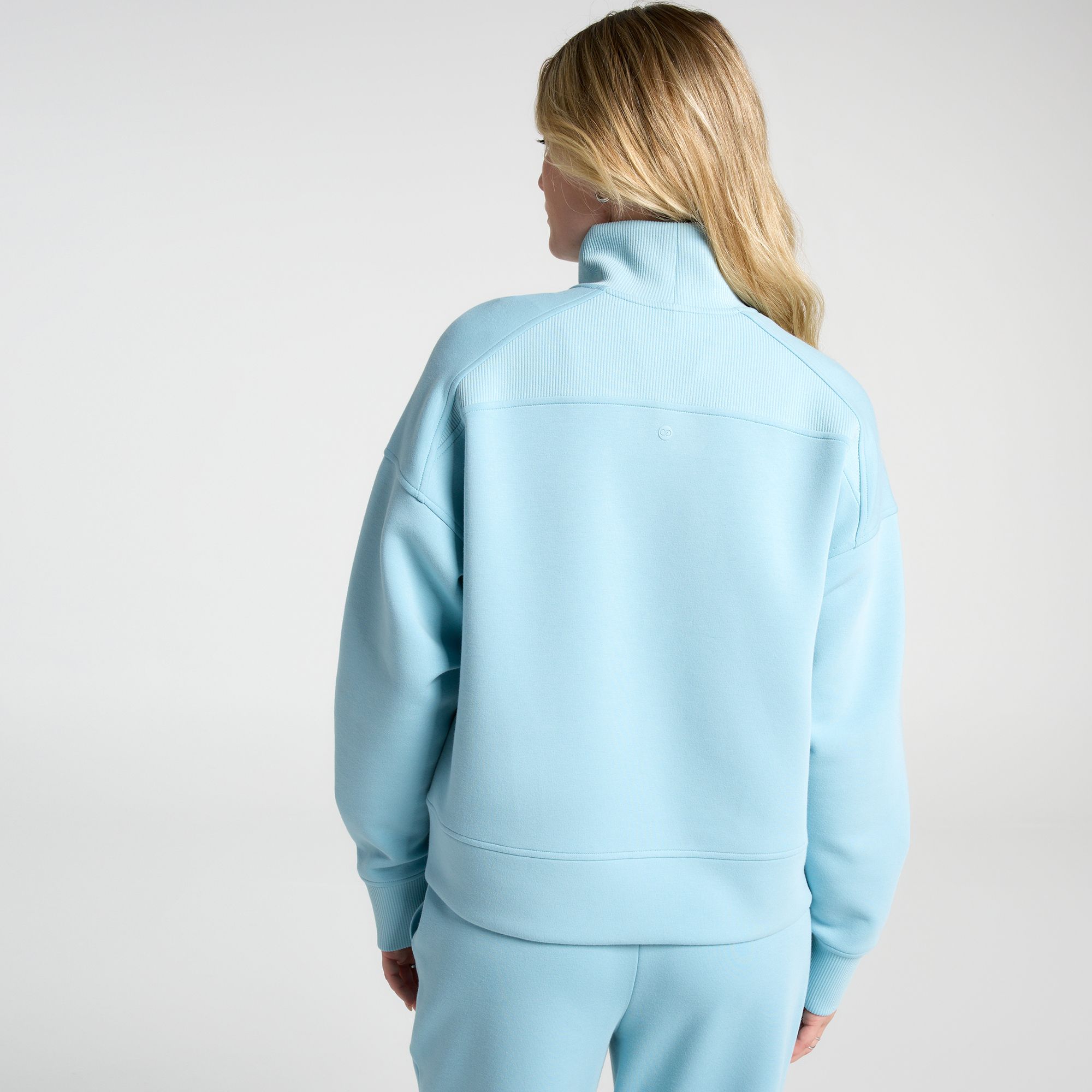 CALIA Women's Soft Scuba Mock Neck 1/4 Zip product image