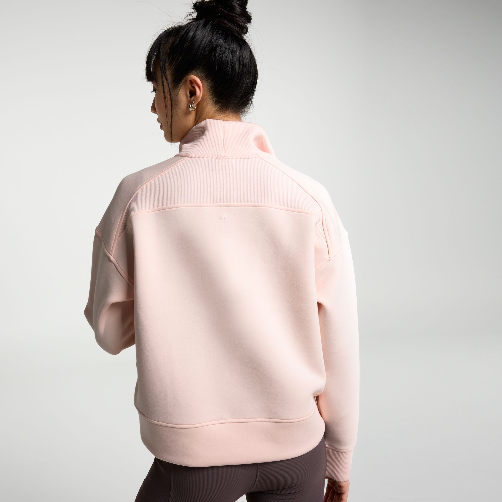 CALIA Women's Soft Scuba Mock Neck 1/4 Zip product image