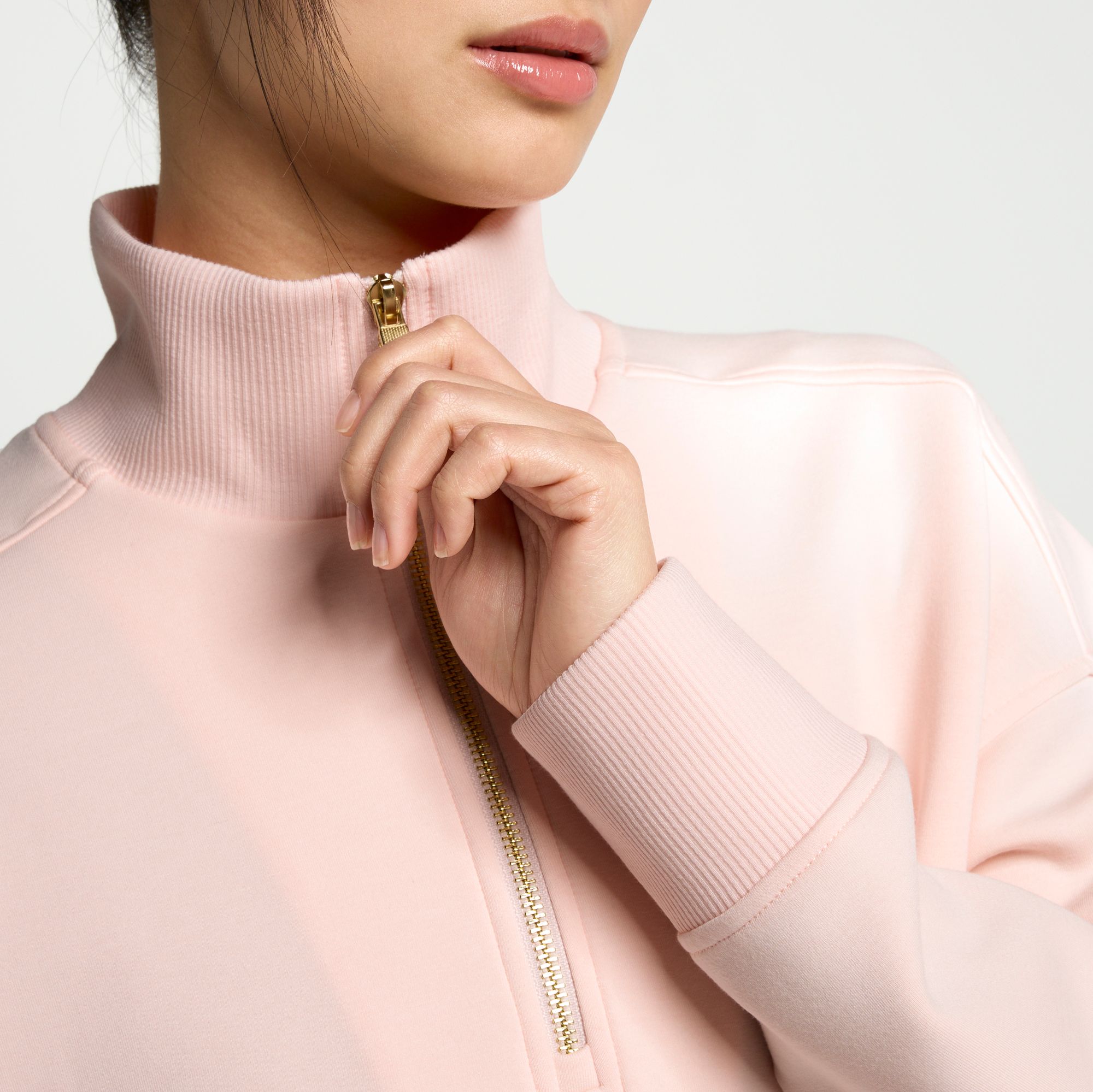 CALIA Women's Soft Scuba Mock Neck 1/4 Zip product image