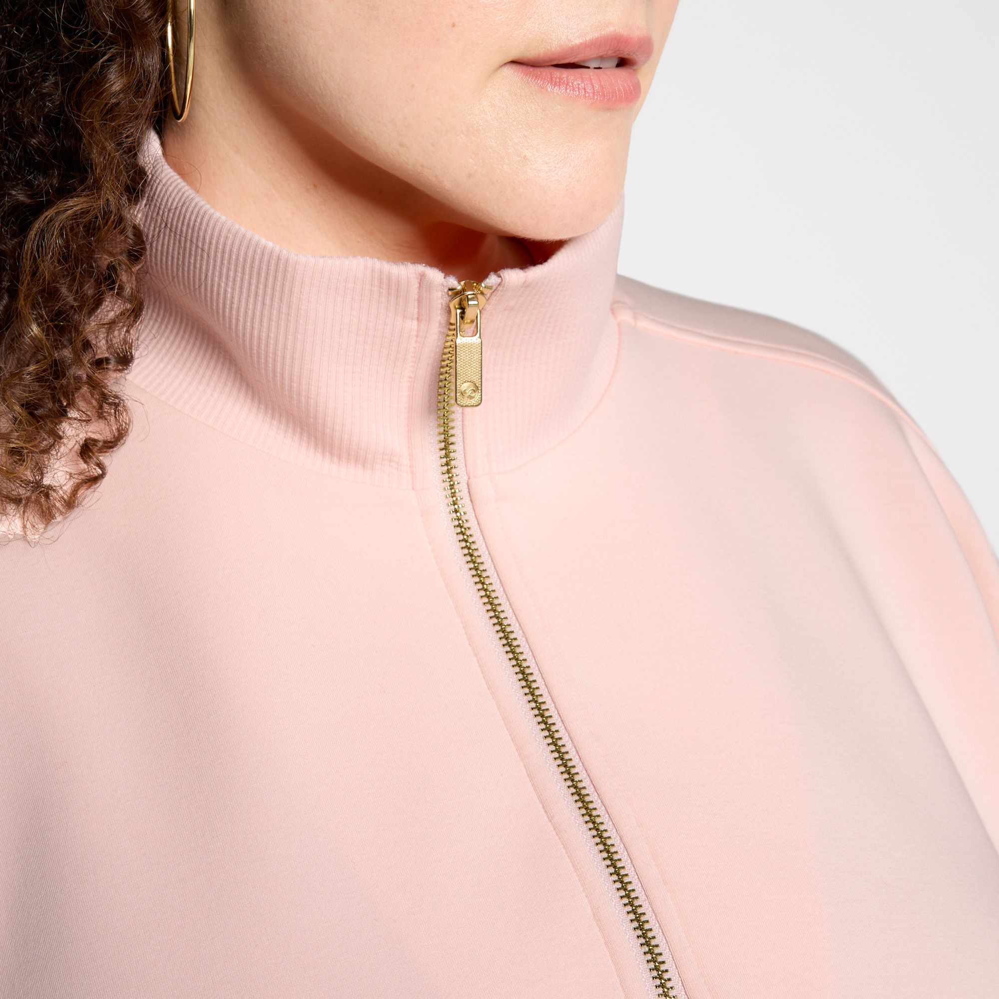 CALIA Women's Soft Scuba Mock Neck 1/4 Zip product image