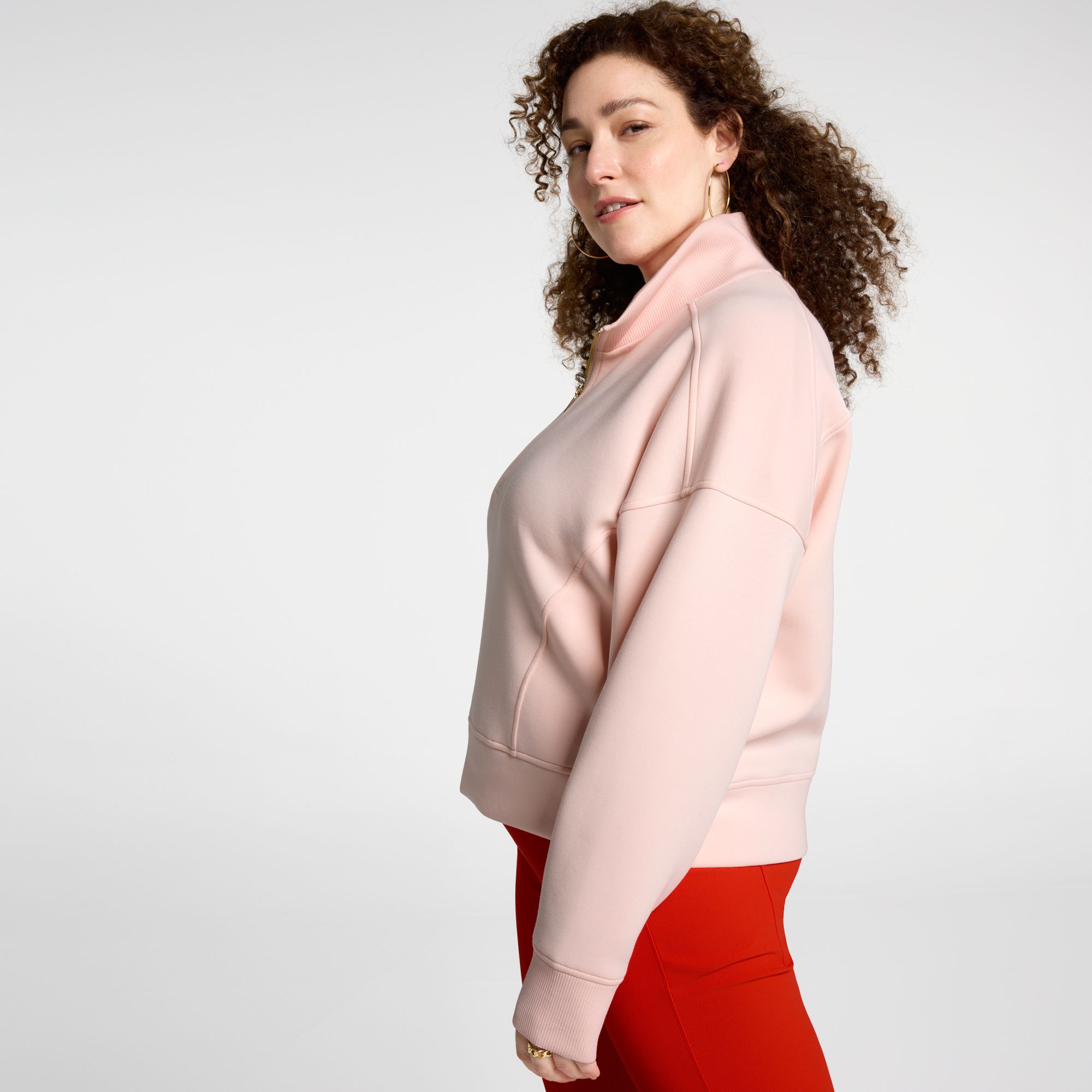 CALIA Women's Soft Scuba Mock Neck 1/4 Zip product image