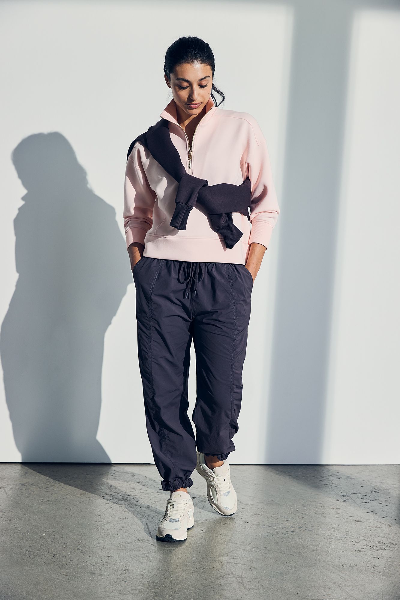 CALIA Women's Soft Scuba Mock Neck 1/4 Zip product image