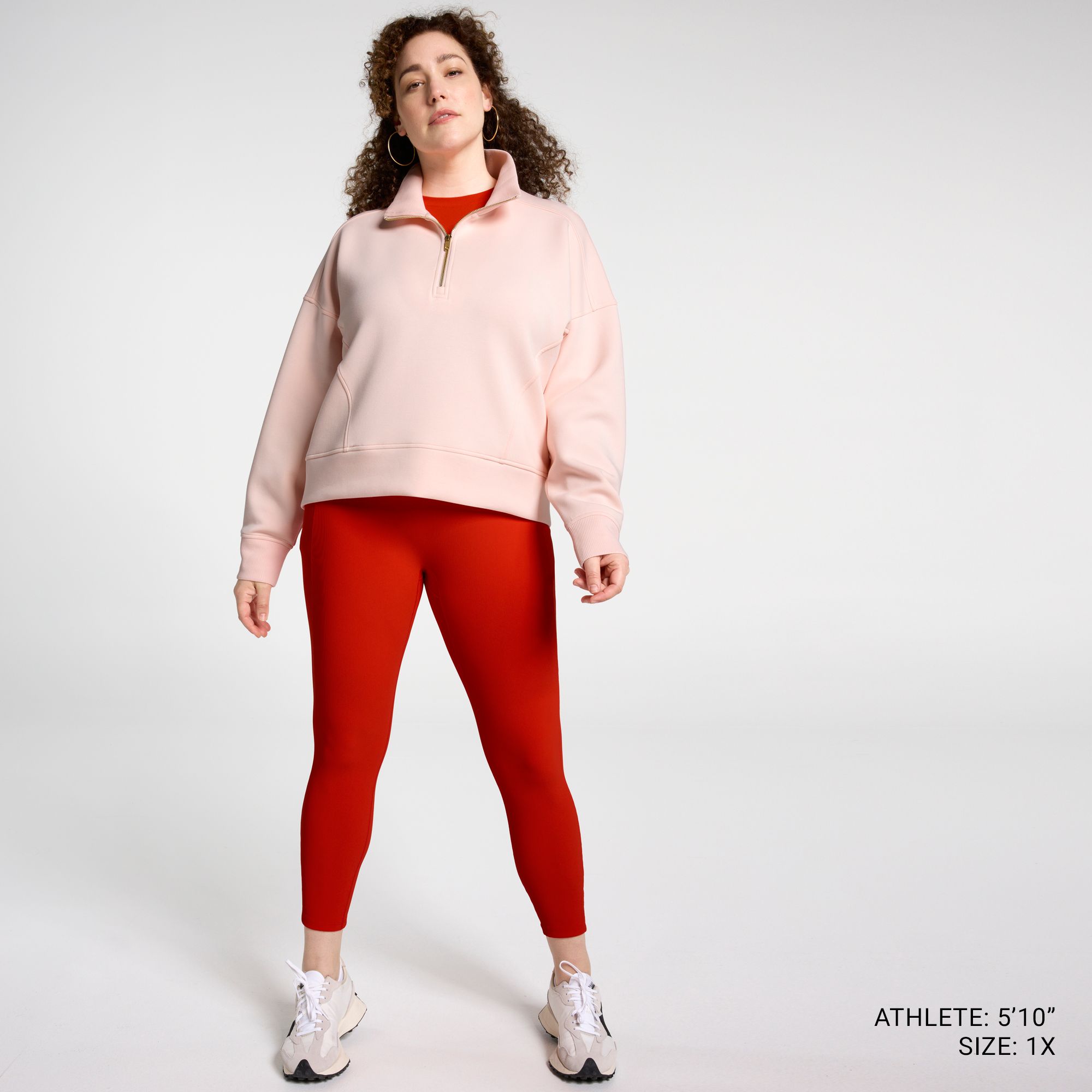 CALIA Women's Soft Scuba Mock Neck 1/4 Zip product image