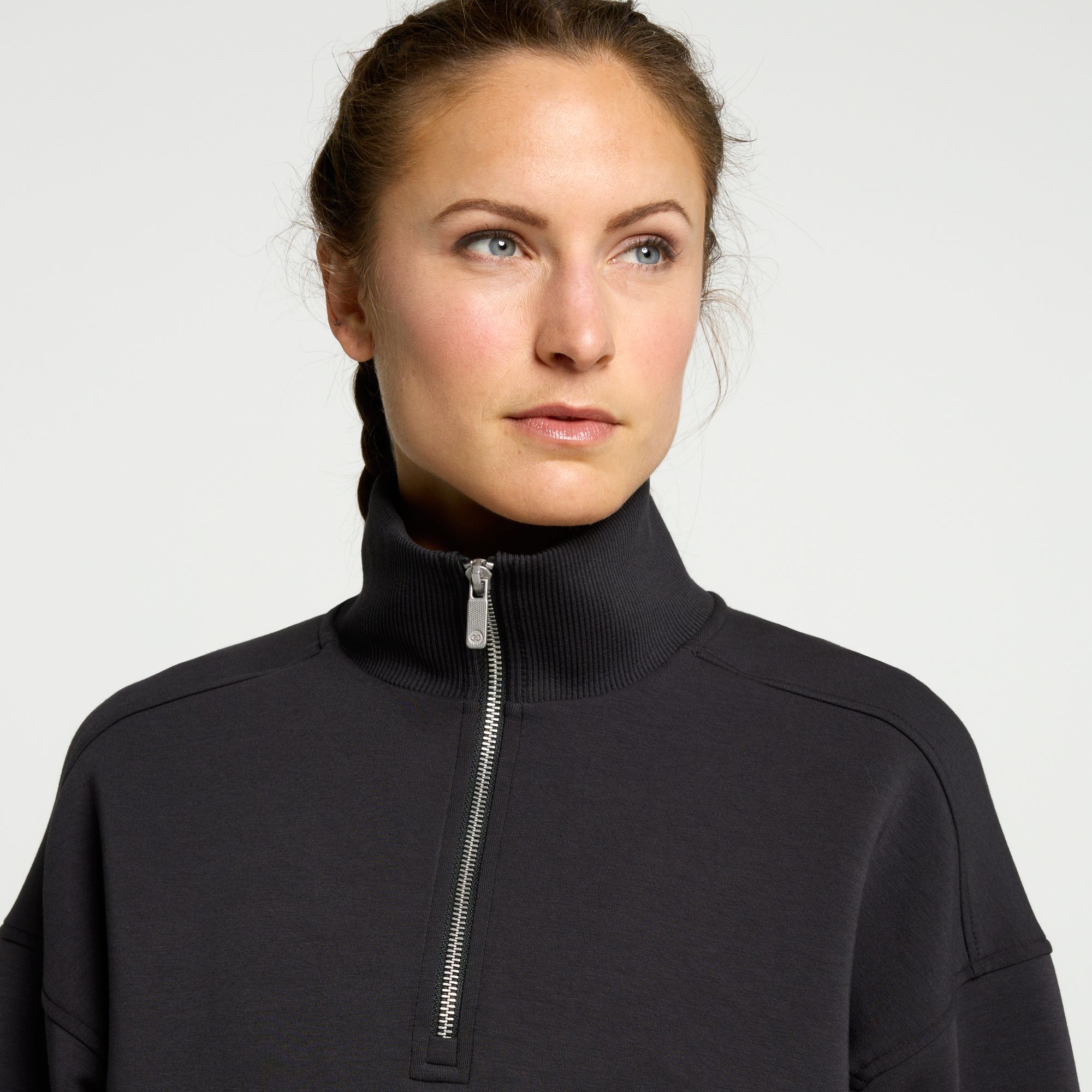CALIA Women's Soft Scuba Mock Neck 1/4 Zip product image