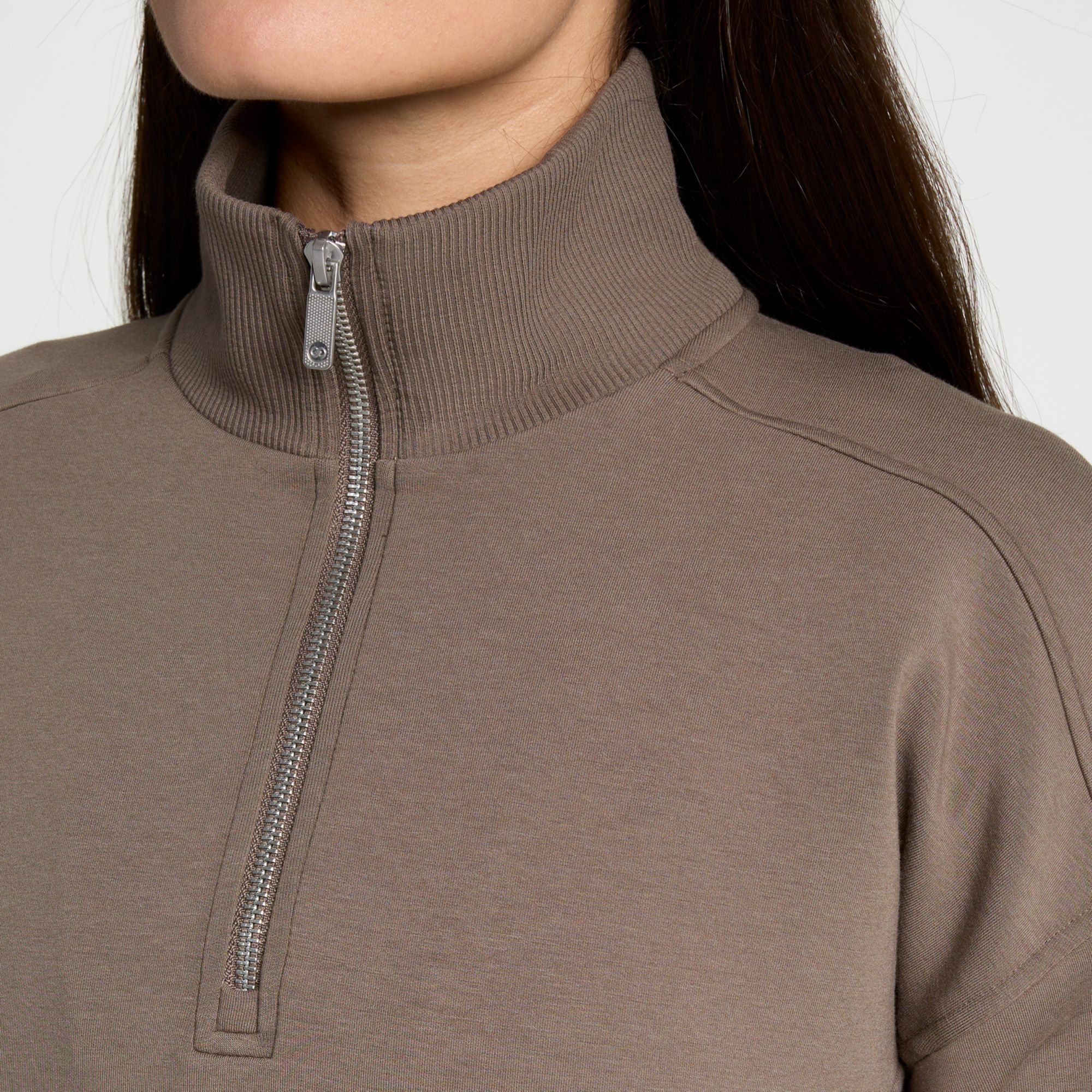 CALIA Women's Soft Scuba Mock Neck 1/4 Zip product image