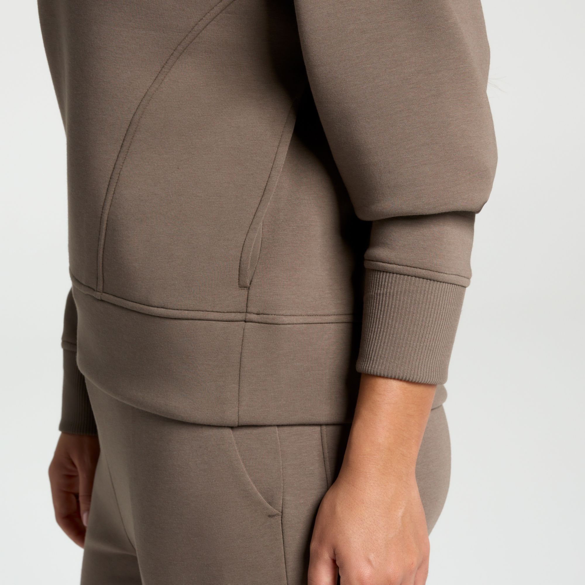 CALIA Women's Soft Scuba Mock Neck 1/4 Zip product image