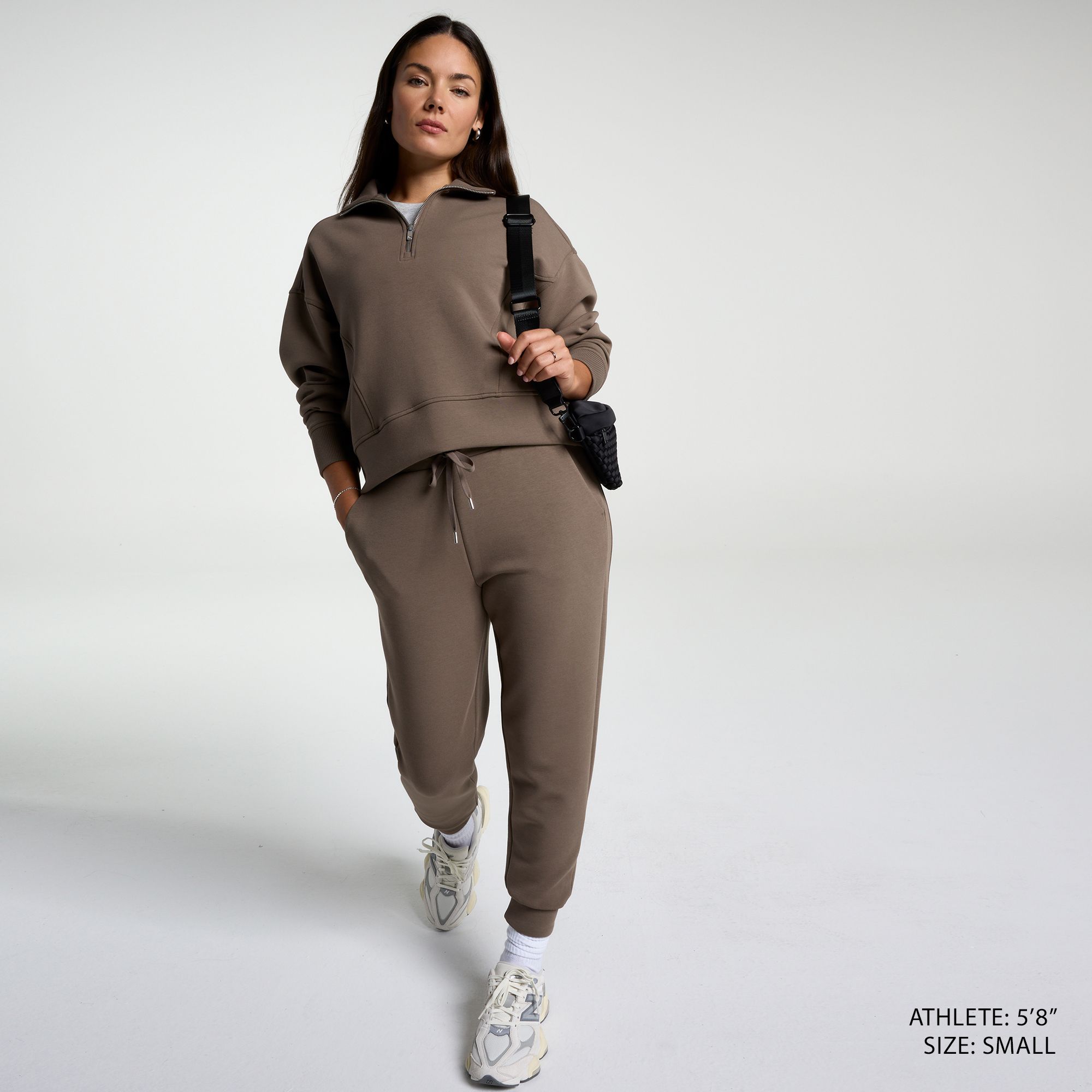 CALIA Women's Soft Scuba Mock Neck 1/4 Zip product image