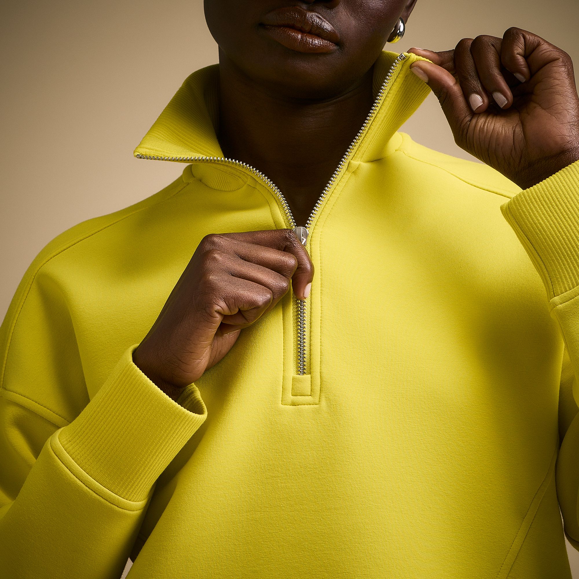 CALIA Women's Soft Scuba Mock Neck 1/4 Zip product image