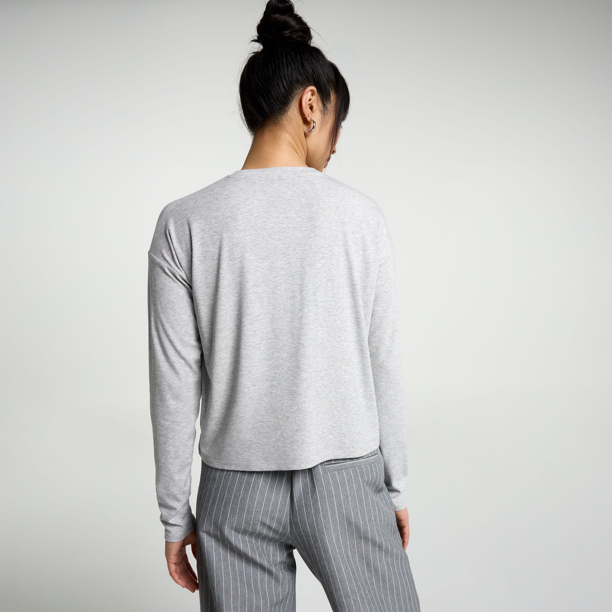 CALIA Women's Everyday Rib Boxy Long Sleeve Tee product image