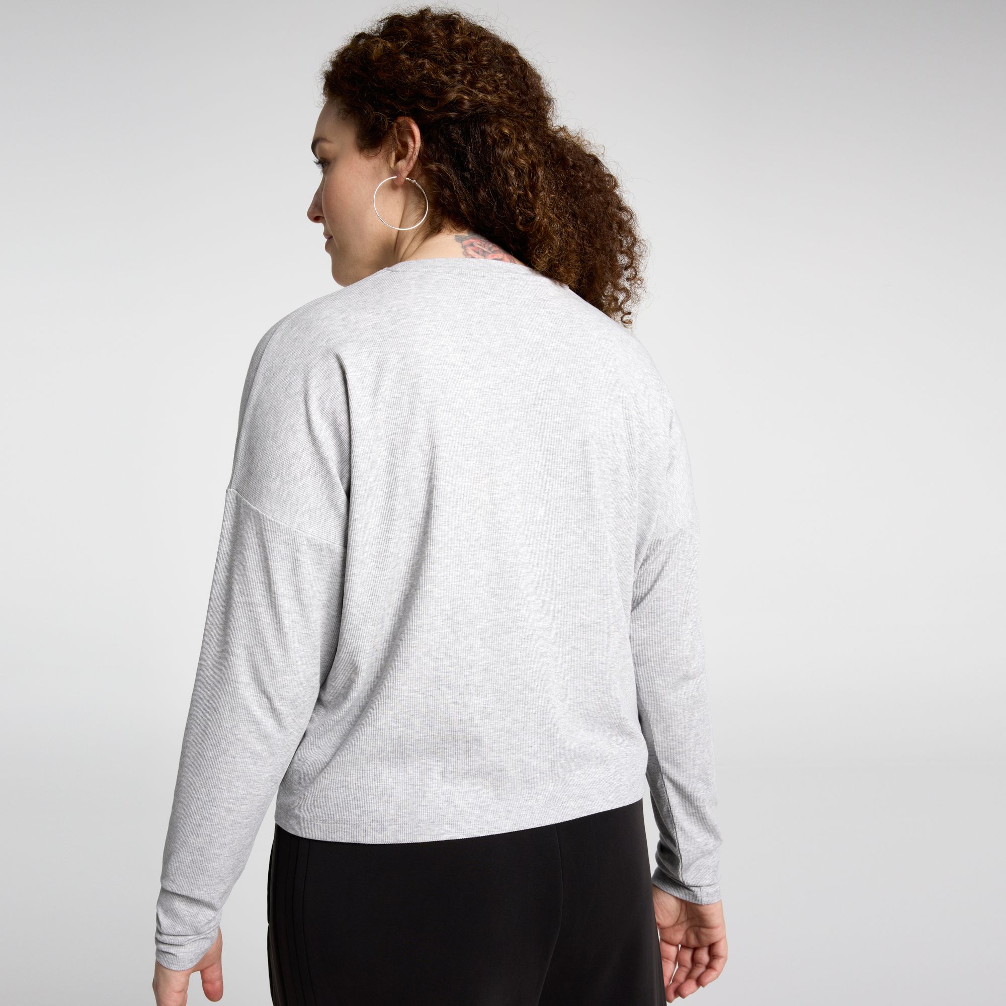 CALIA Women's Everyday Rib Boxy Long Sleeve Tee product image