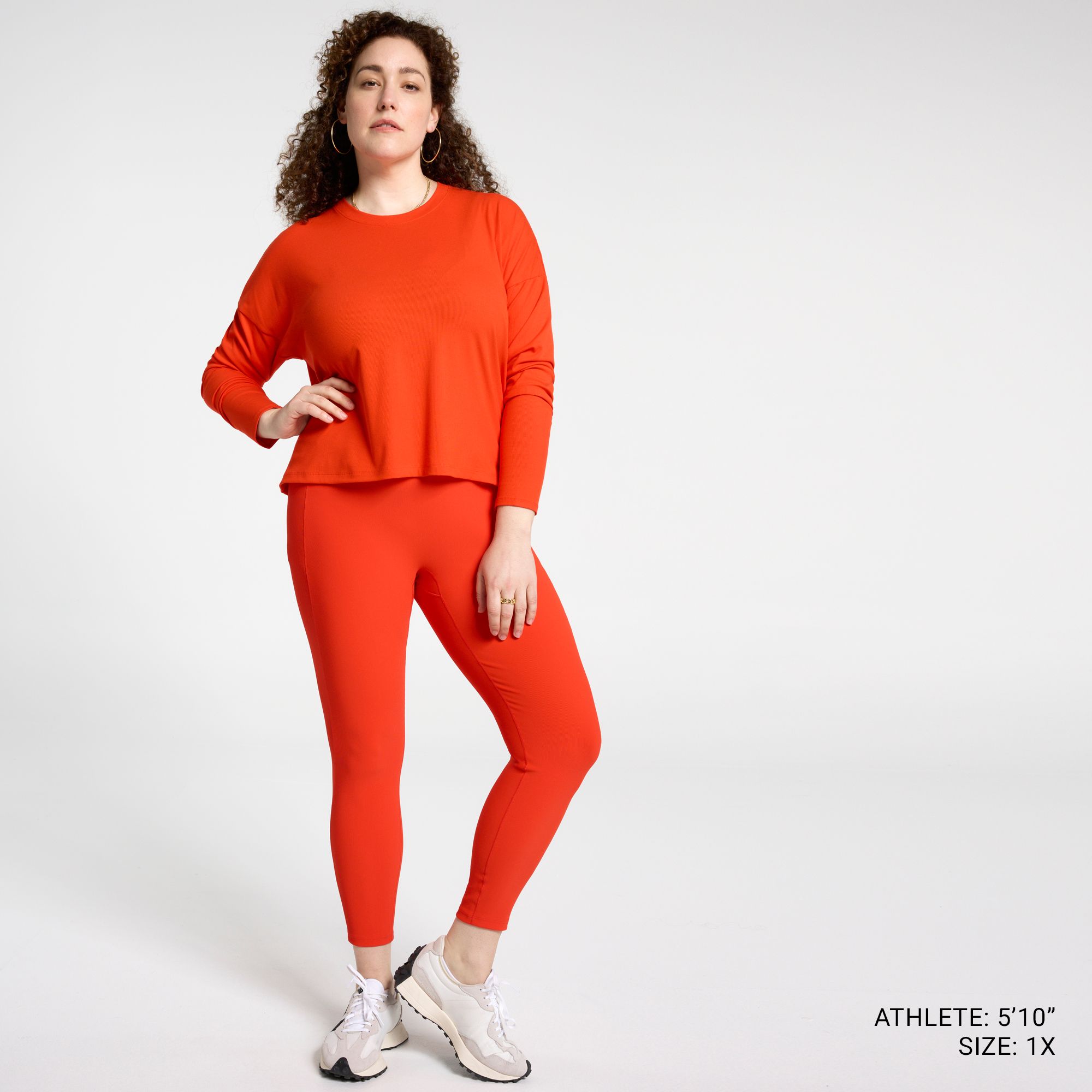 CALIA Women's Everyday Rib Boxy Long Sleeve Tee product image