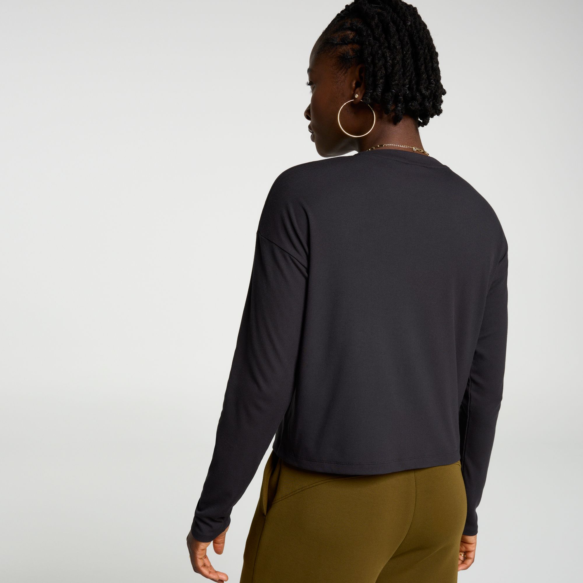 CALIA Women's Everyday Rib Boxy Long Sleeve Tee product image