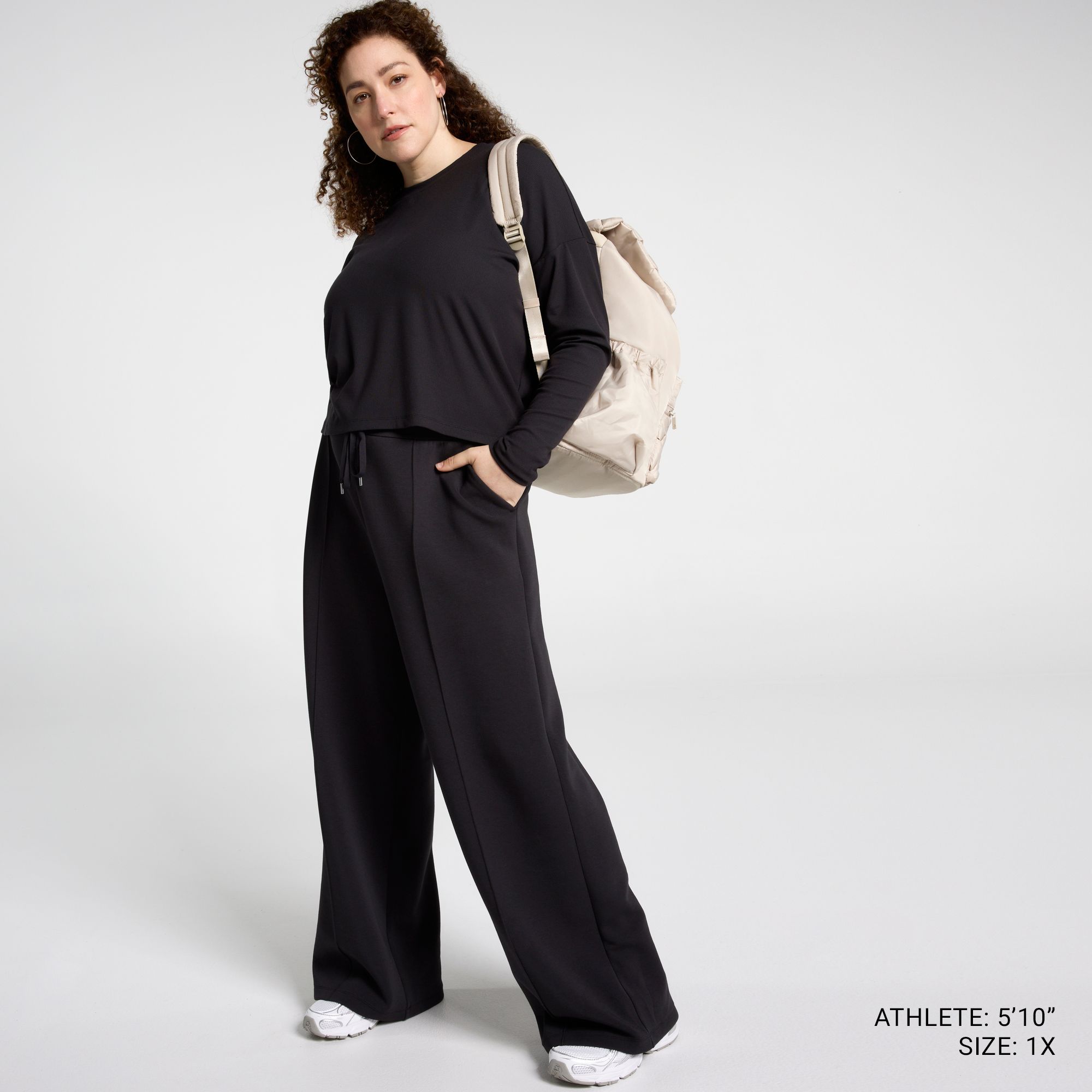 CALIA Women's Everyday Rib Boxy Long Sleeve Tee product image