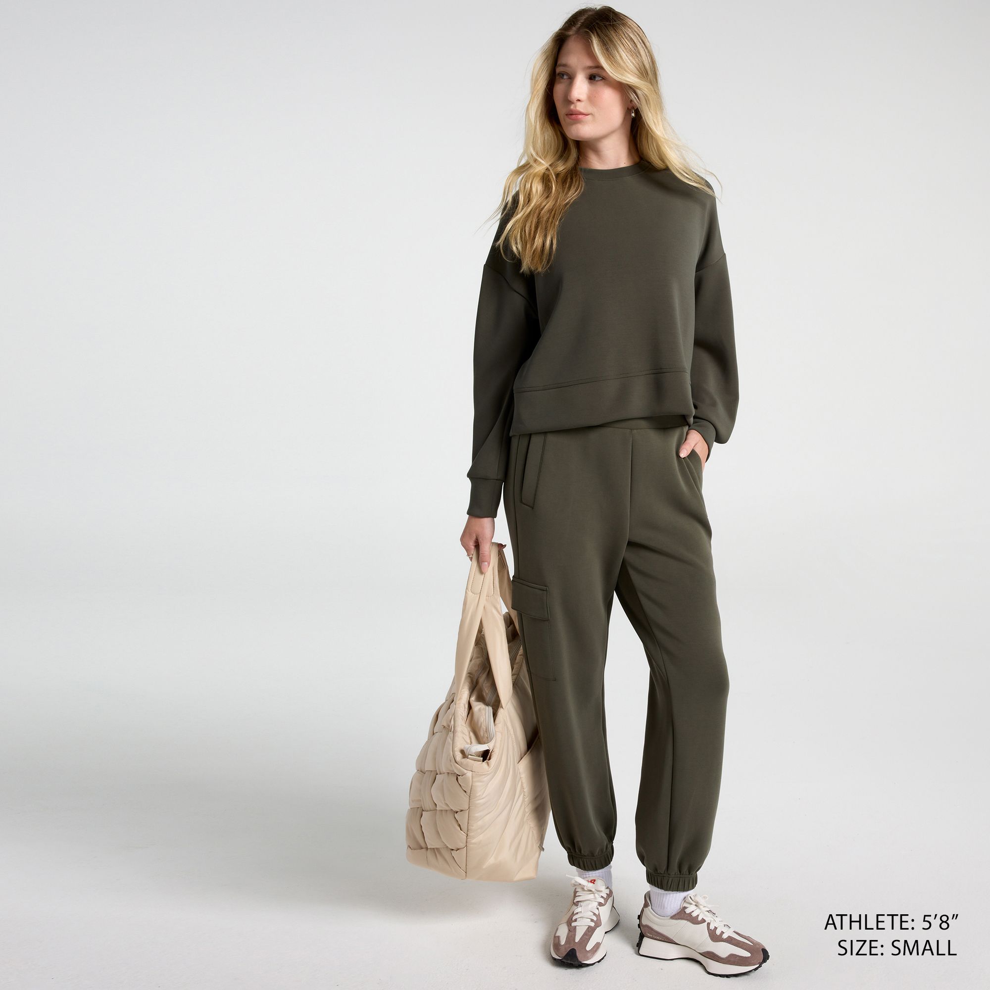 CALIA Women's Sandwash Pleat Sleeve Pullover product image