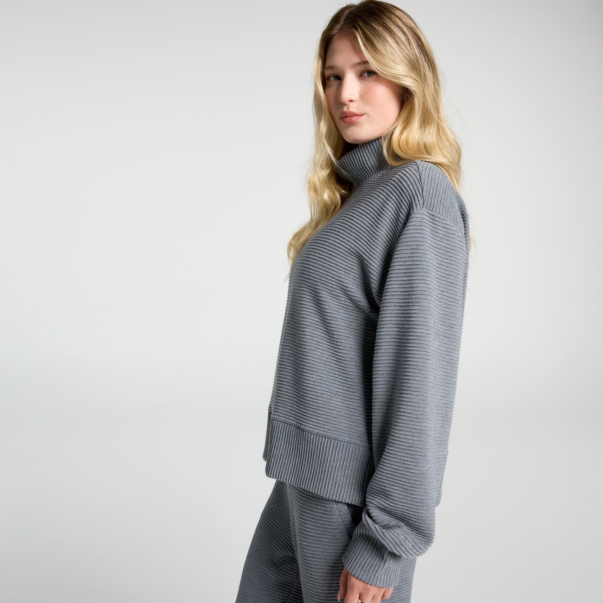 CALIA Women's Elevate Rib Mock Neck Shirt product image