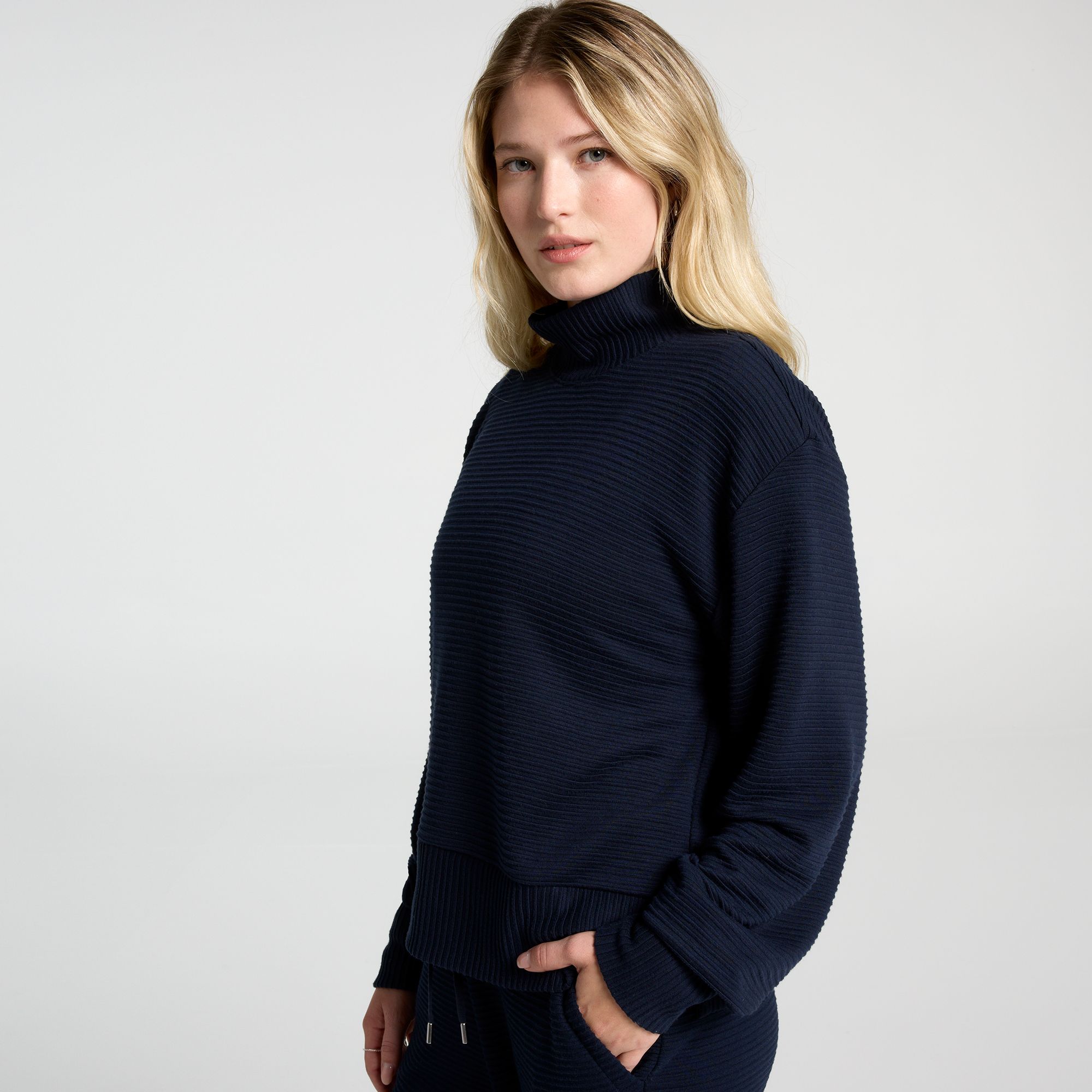 CALIA Women's Elevate Rib Mock Neck Shirt product image