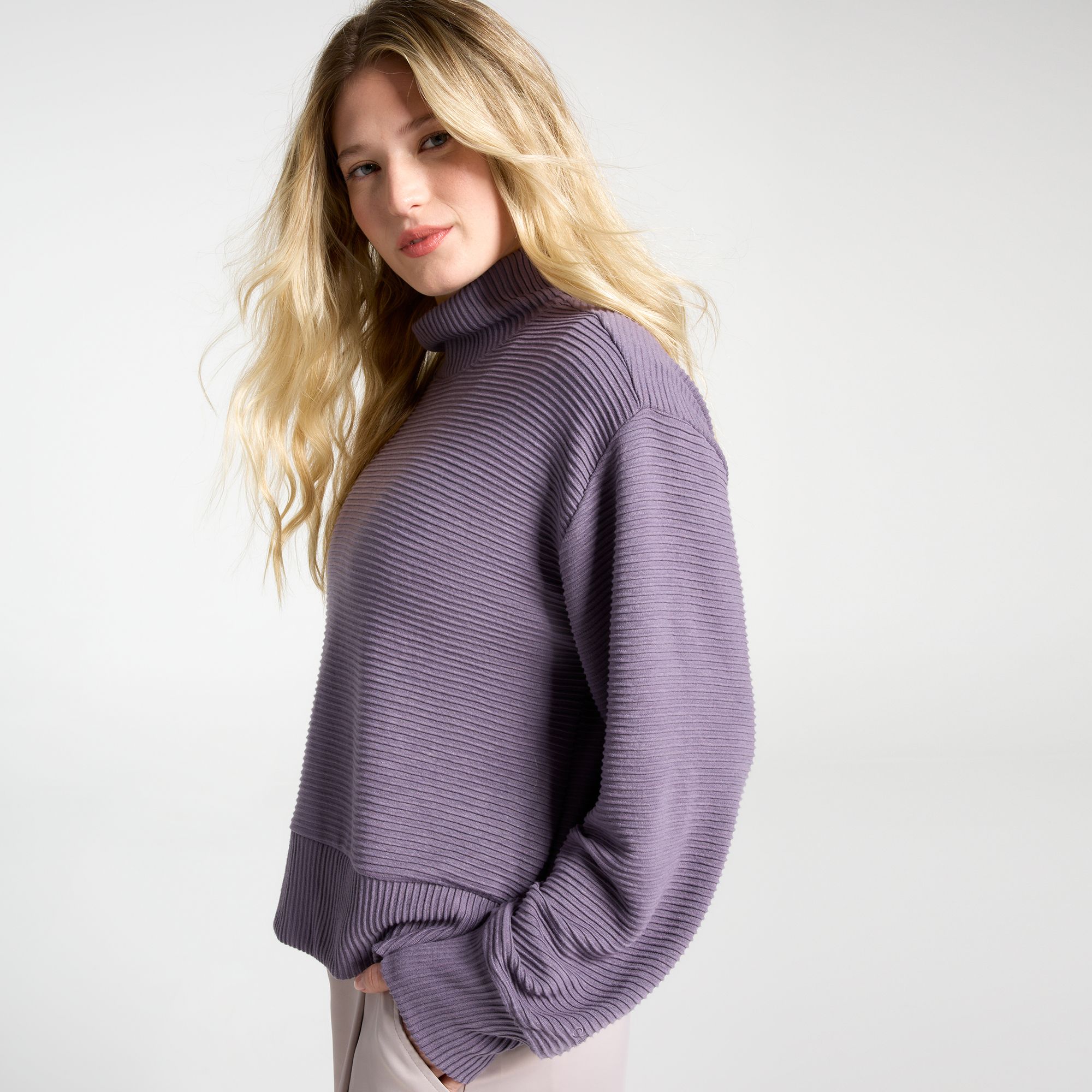 CALIA Women's Elevate Rib Mock Neck Shirt product image