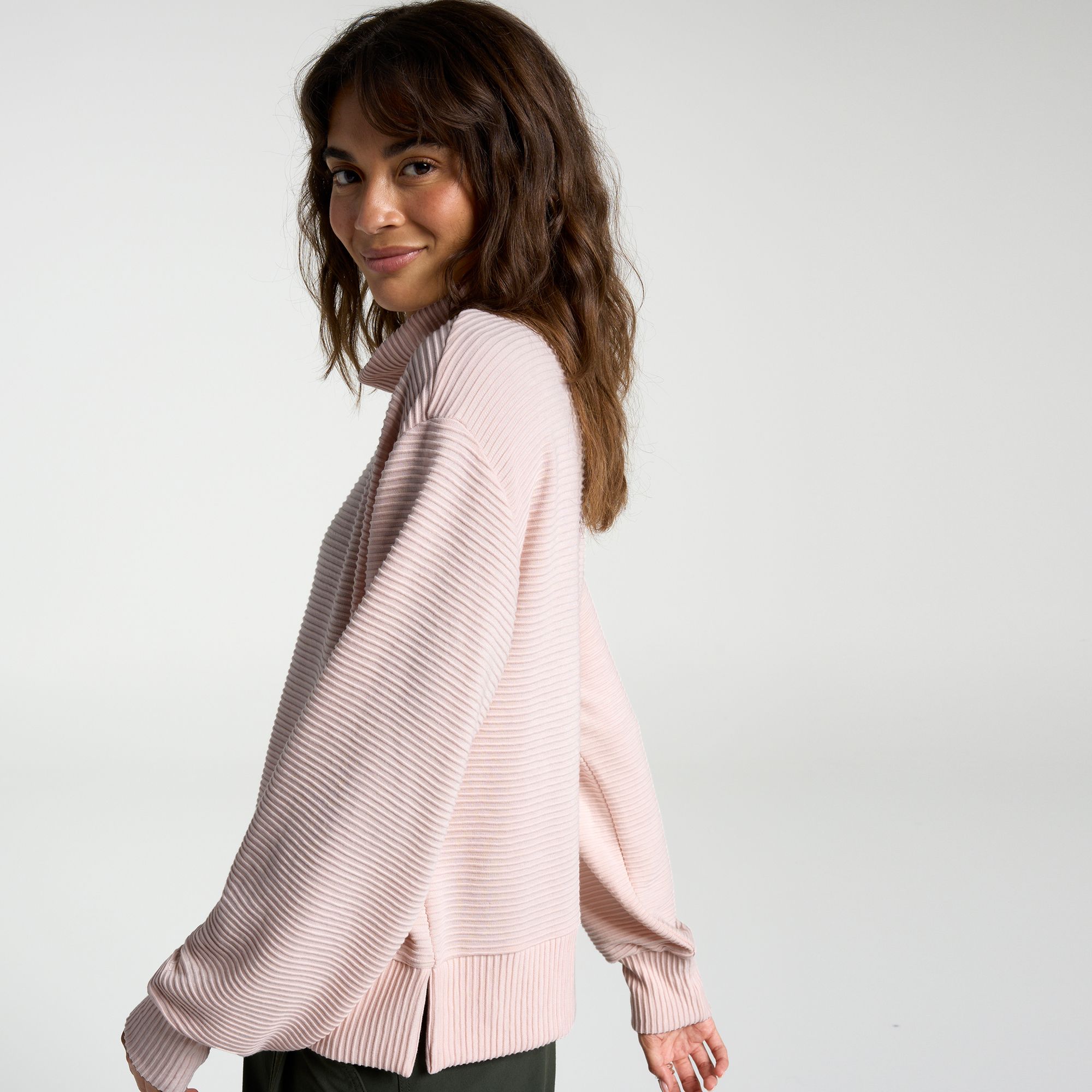 CALIA Women's Elevate Rib Mock Neck Shirt product image