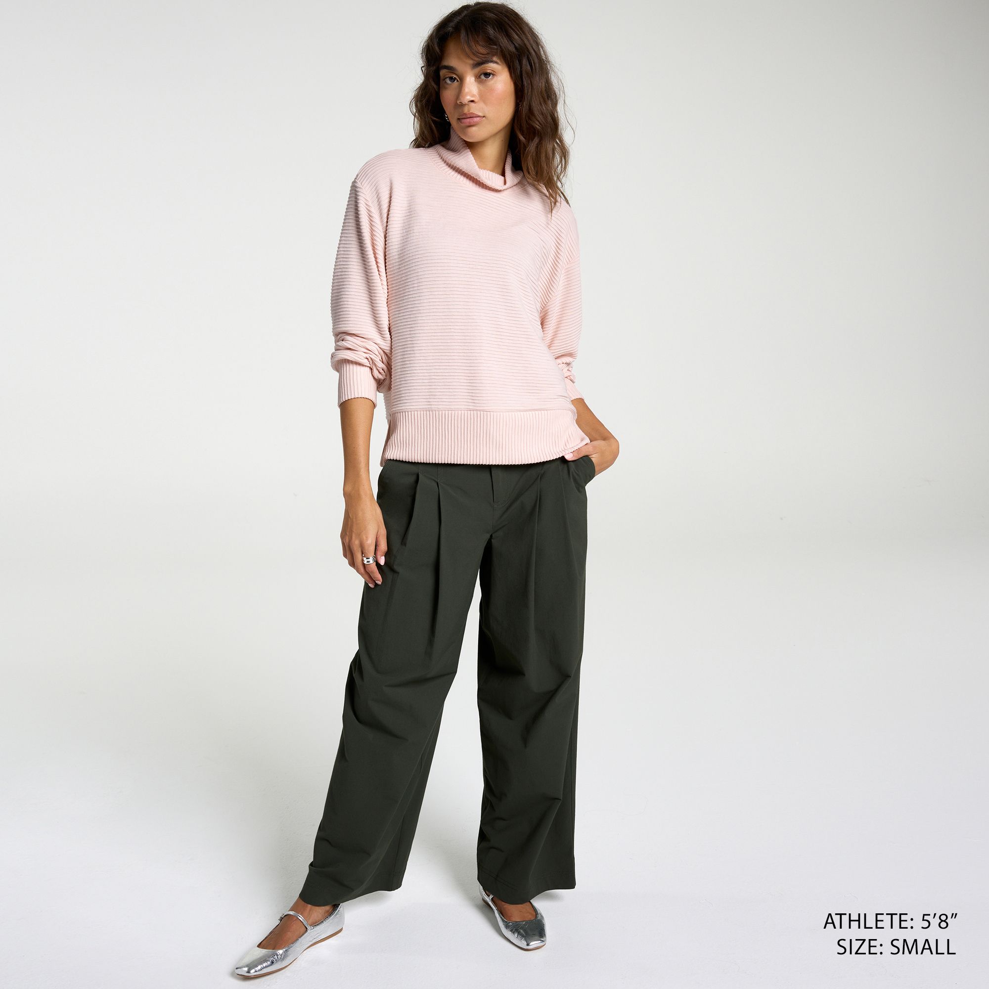 CALIA Women's Elevate Rib Mock Neck Shirt product image