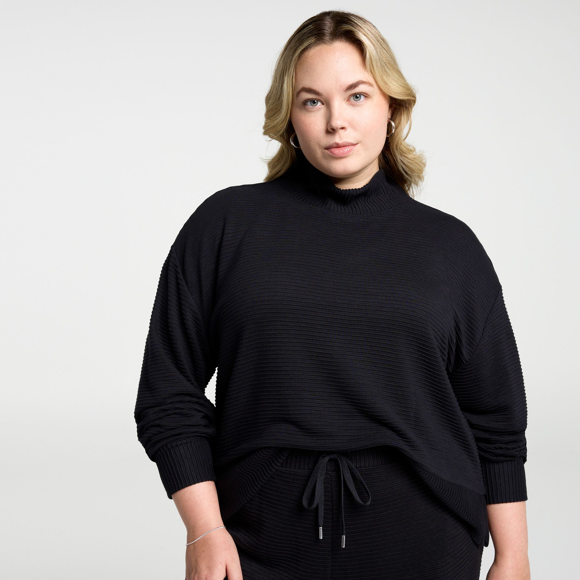 CALIA Women's Elevate Rib Mock Neck Shirt product image