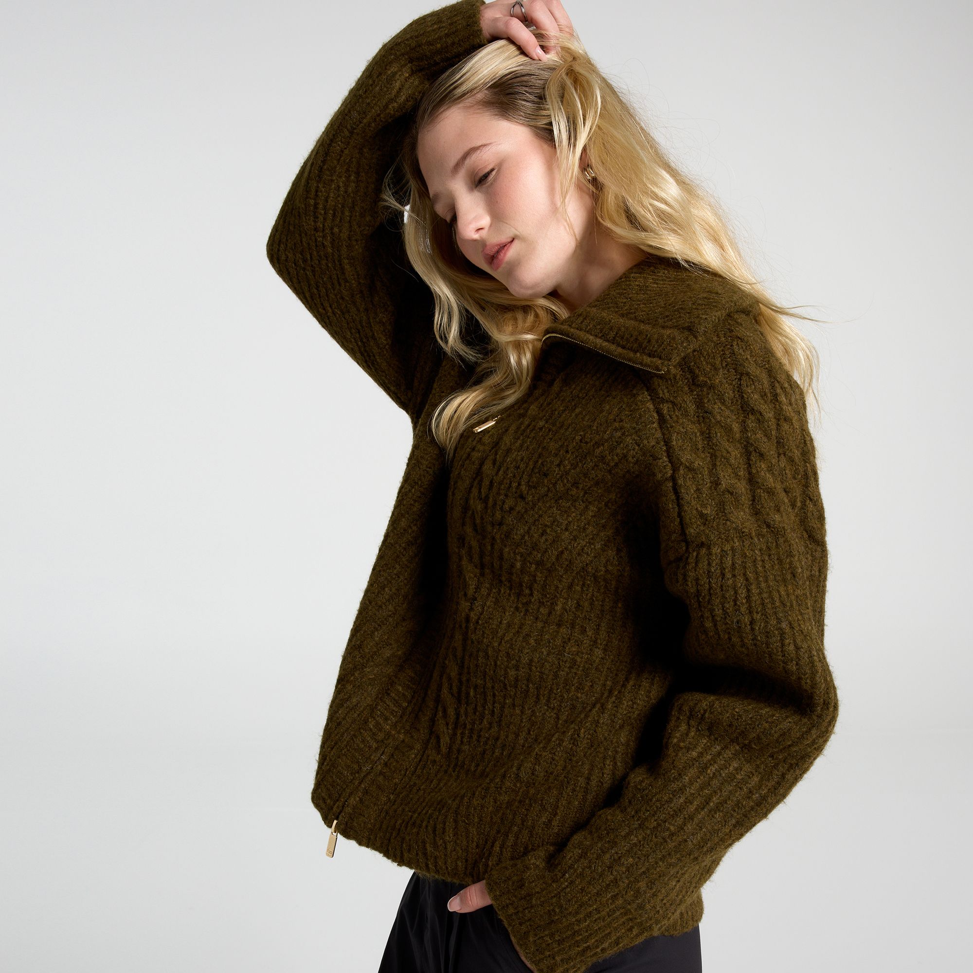 CALIA Women's Oversized Full Zip Sweater product image