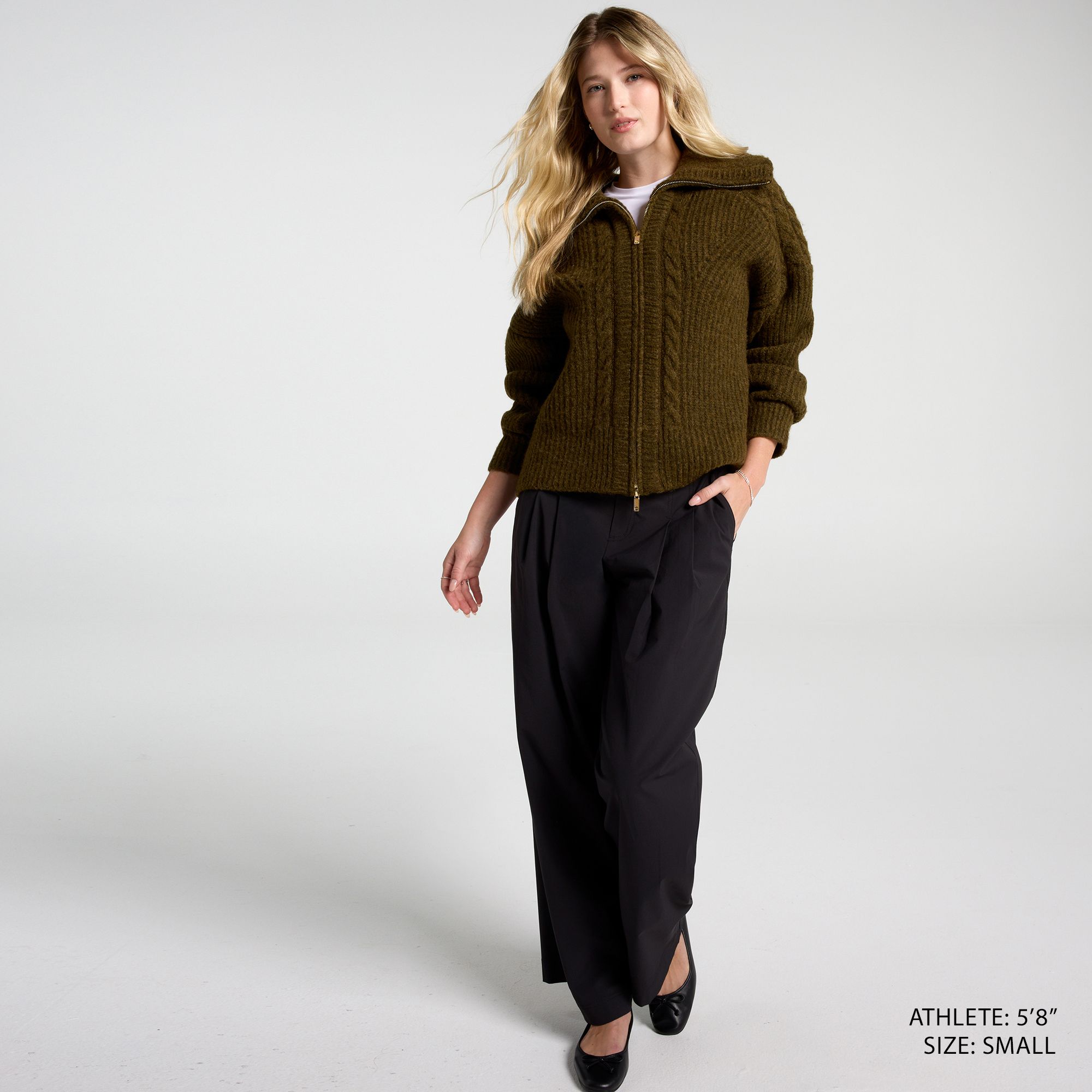 CALIA Women's Oversized Full Zip Sweater product image