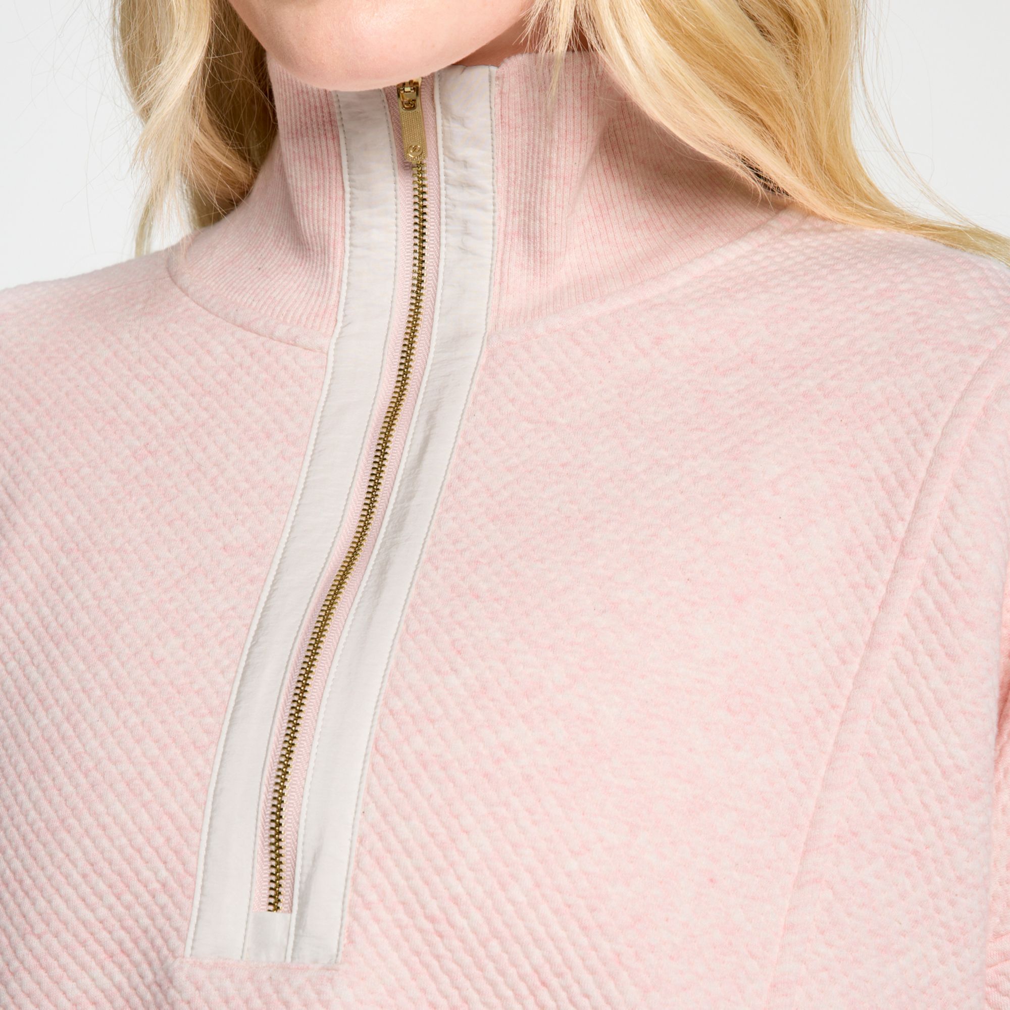 CALIA Women's Elevate Ripple 1/4 Zip Pullover product image