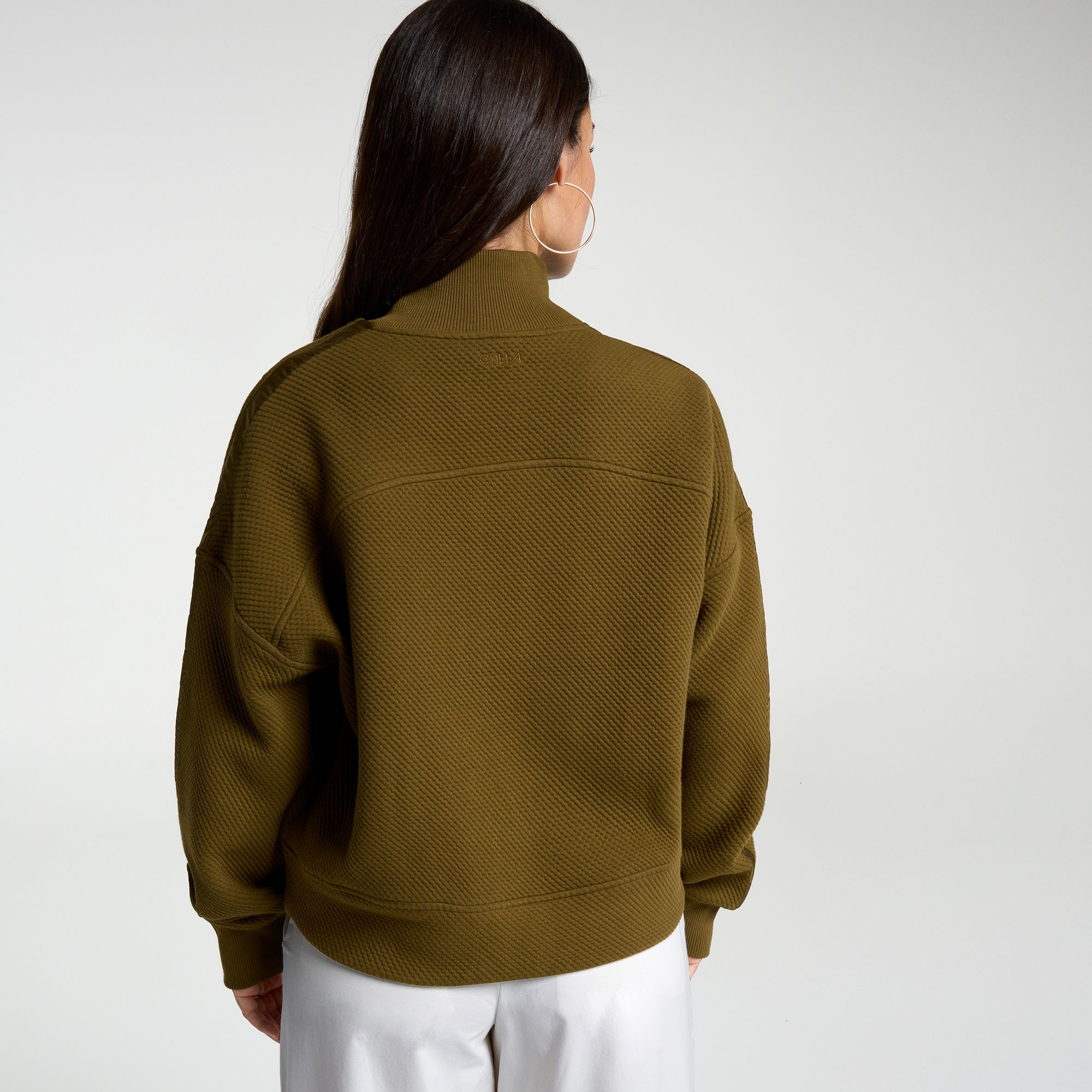 CALIA Women's Elevate Ripple 1/4 Zip Pullover product image