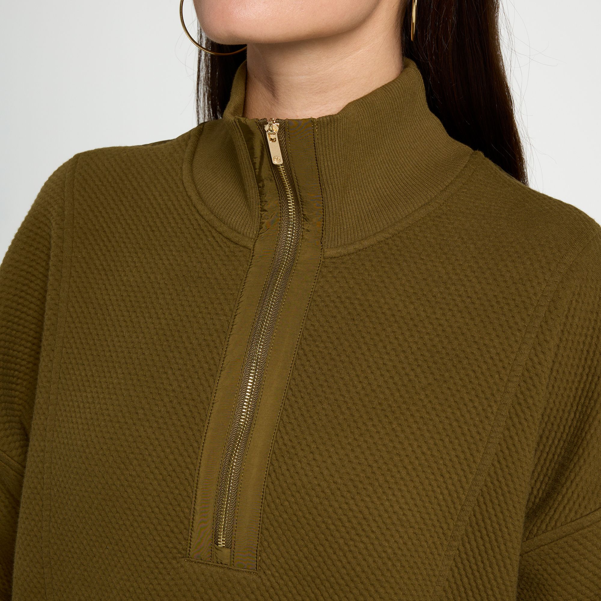 CALIA Women's Elevate Ripple 1/4 Zip Pullover product image