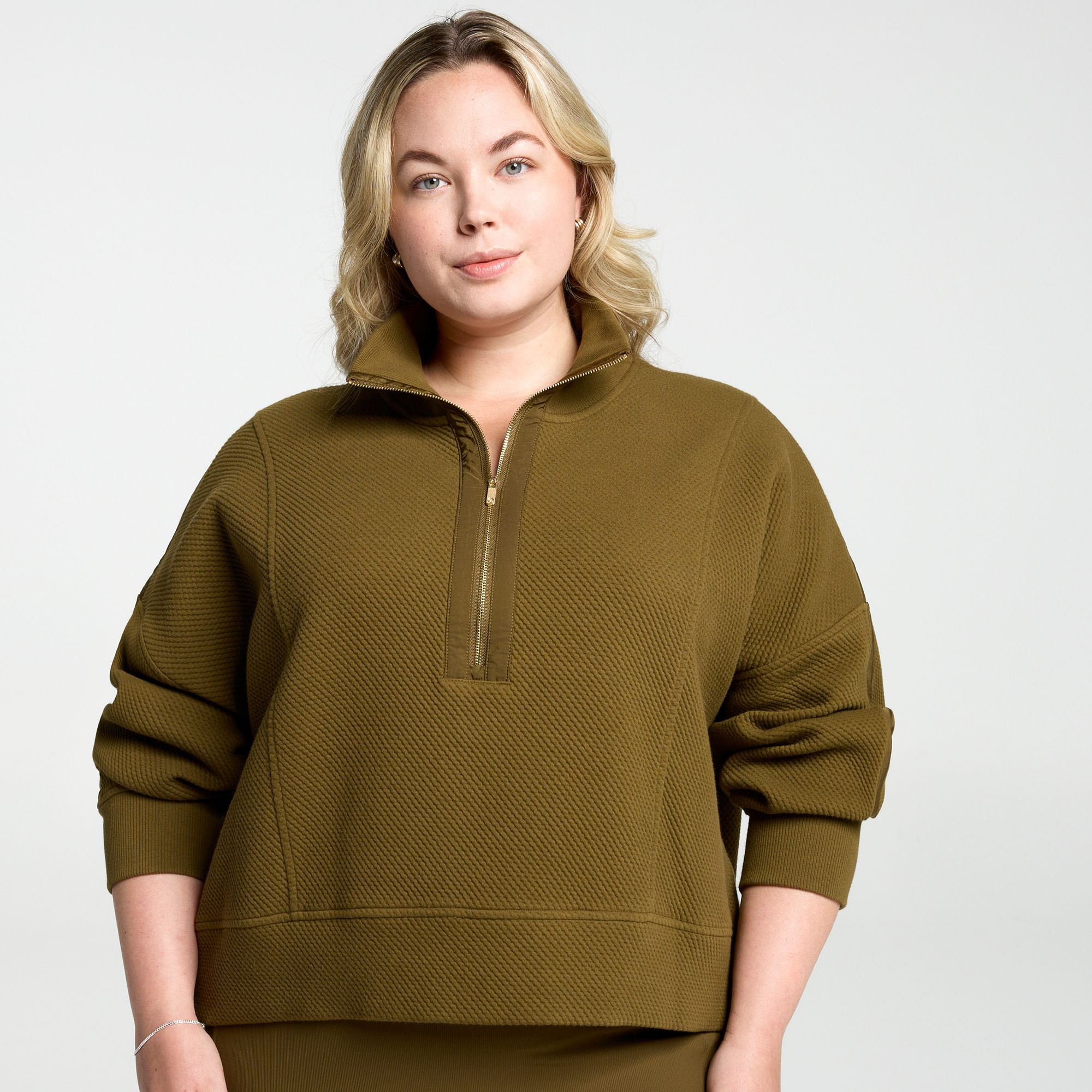 CALIA Women's Elevate Ripple 1/4 Zip Pullover product image