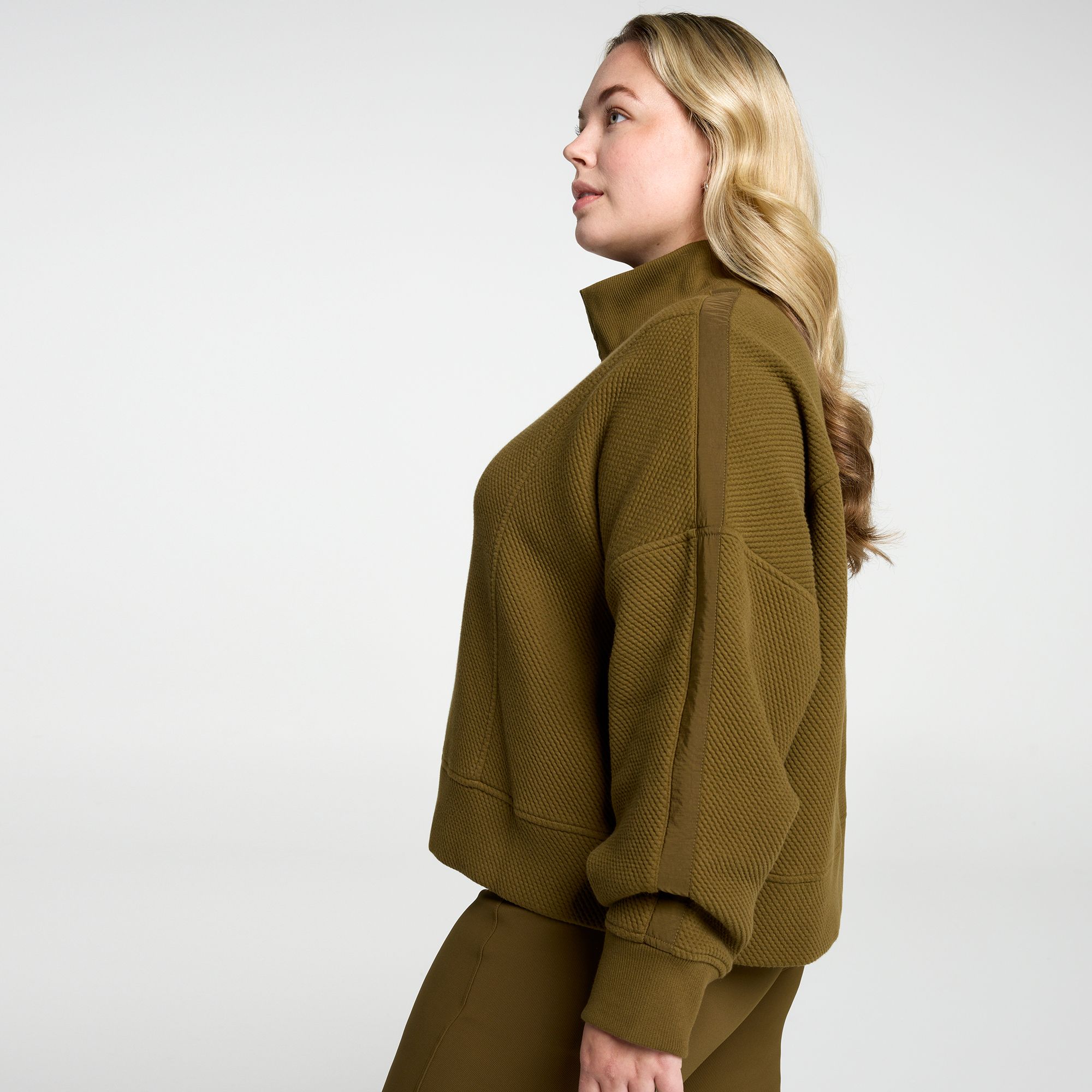 CALIA Women's Elevate Ripple 1/4 Zip Pullover product image