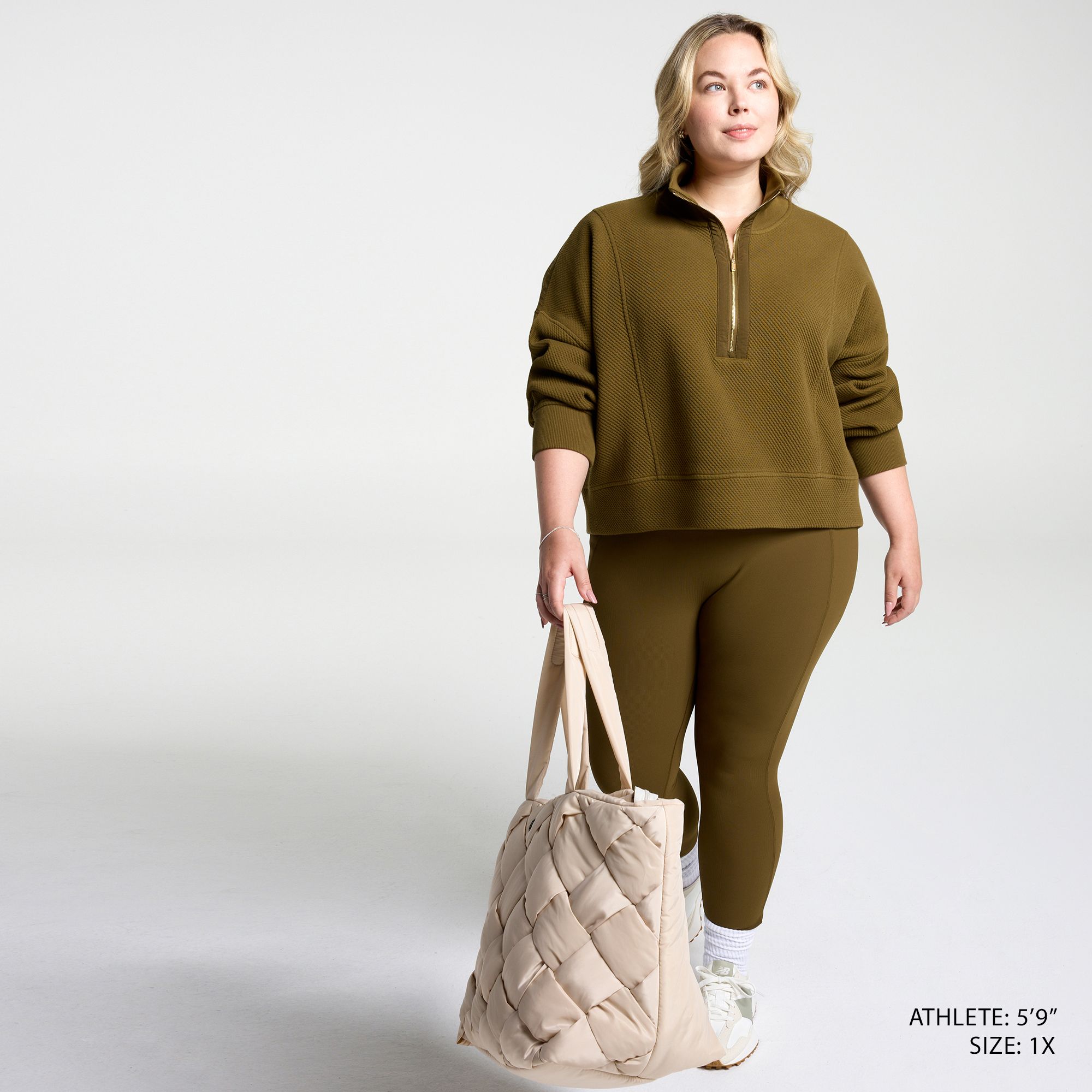 CALIA Women's Elevate Ripple 1/4 Zip Pullover product image