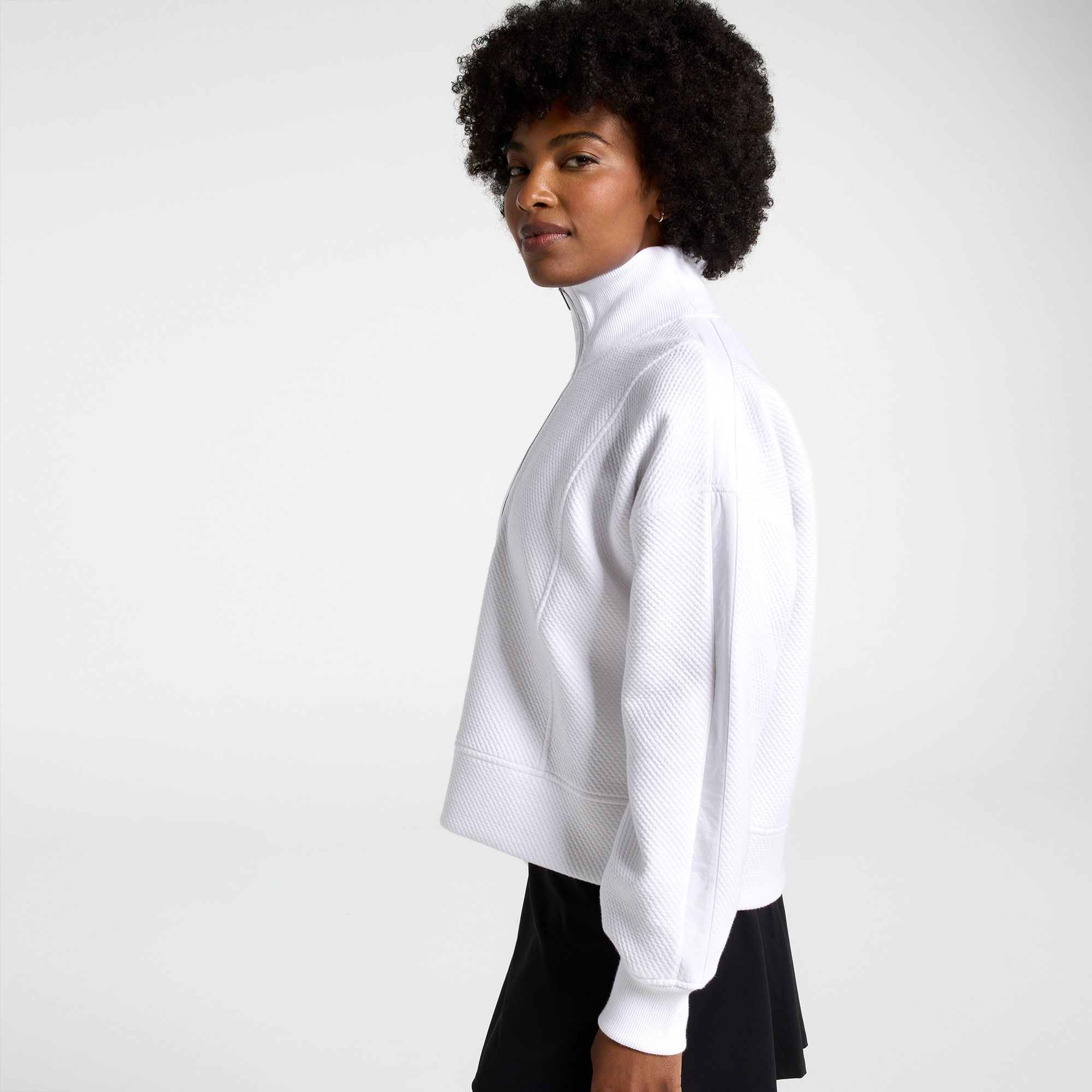 CALIA Women's Elevate Ripple 1/4 Zip Pullover product image