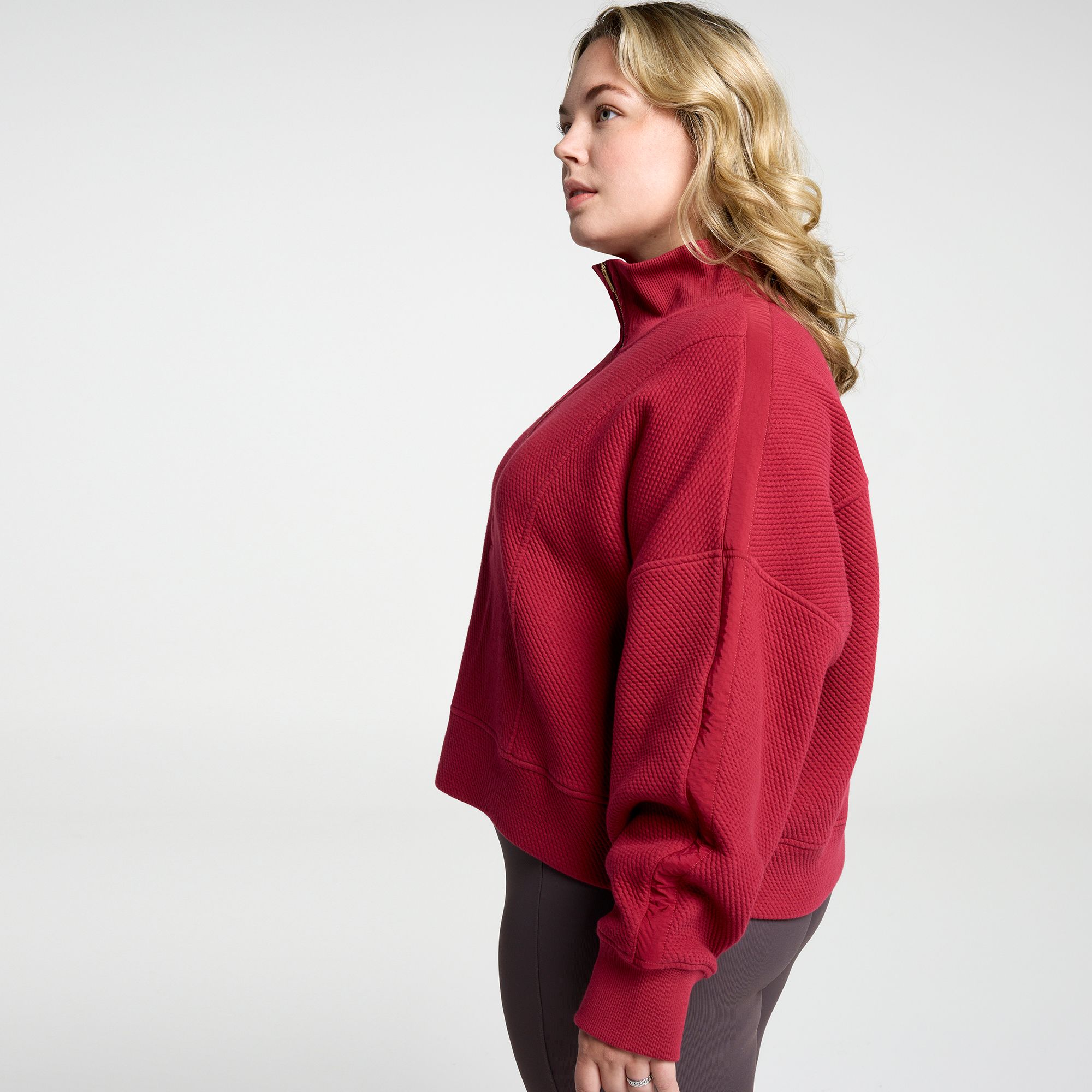 CALIA Women's Elevate Ripple 1/4 Zip Pullover product image