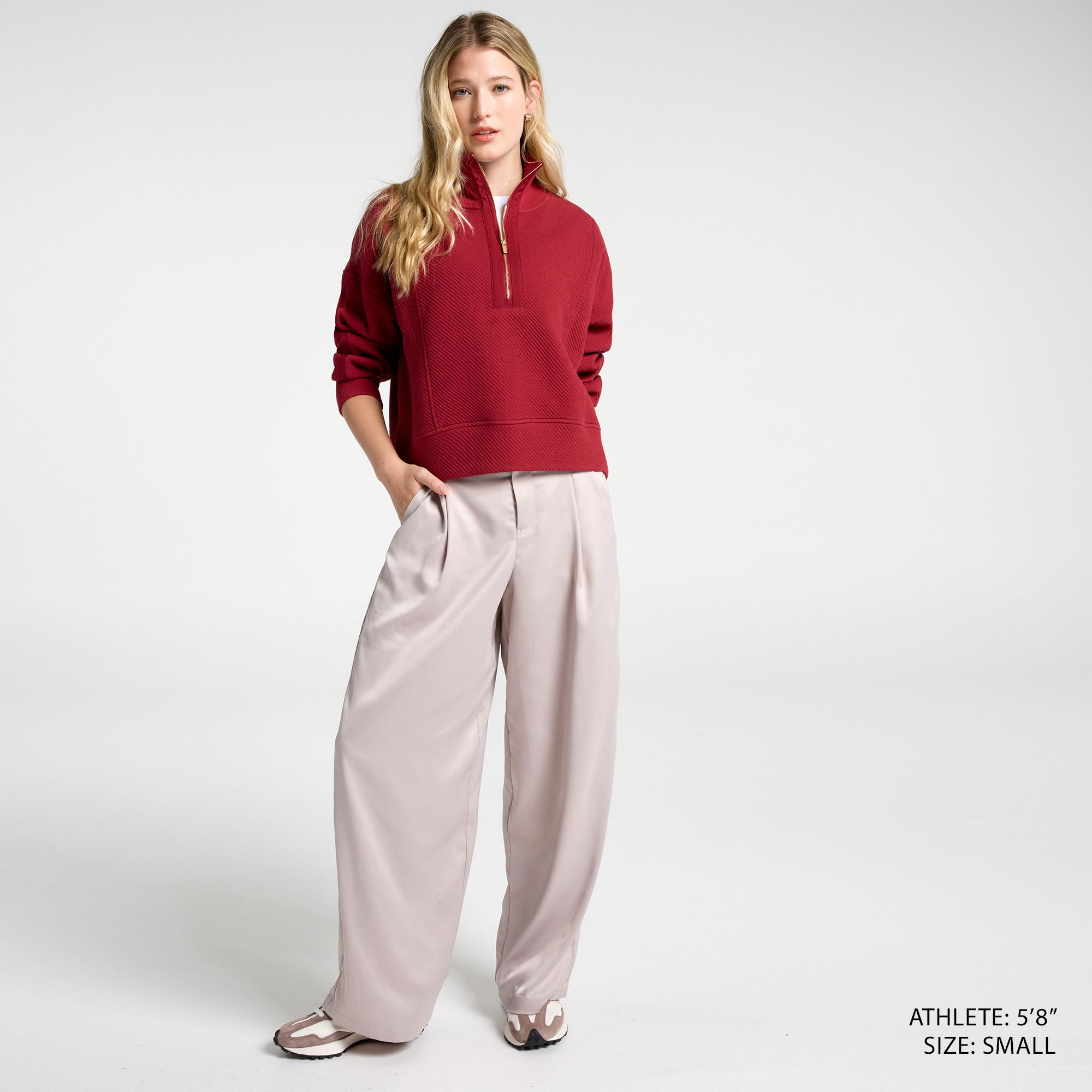 CALIA Women's Elevate Ripple 1/4 Zip Pullover product image