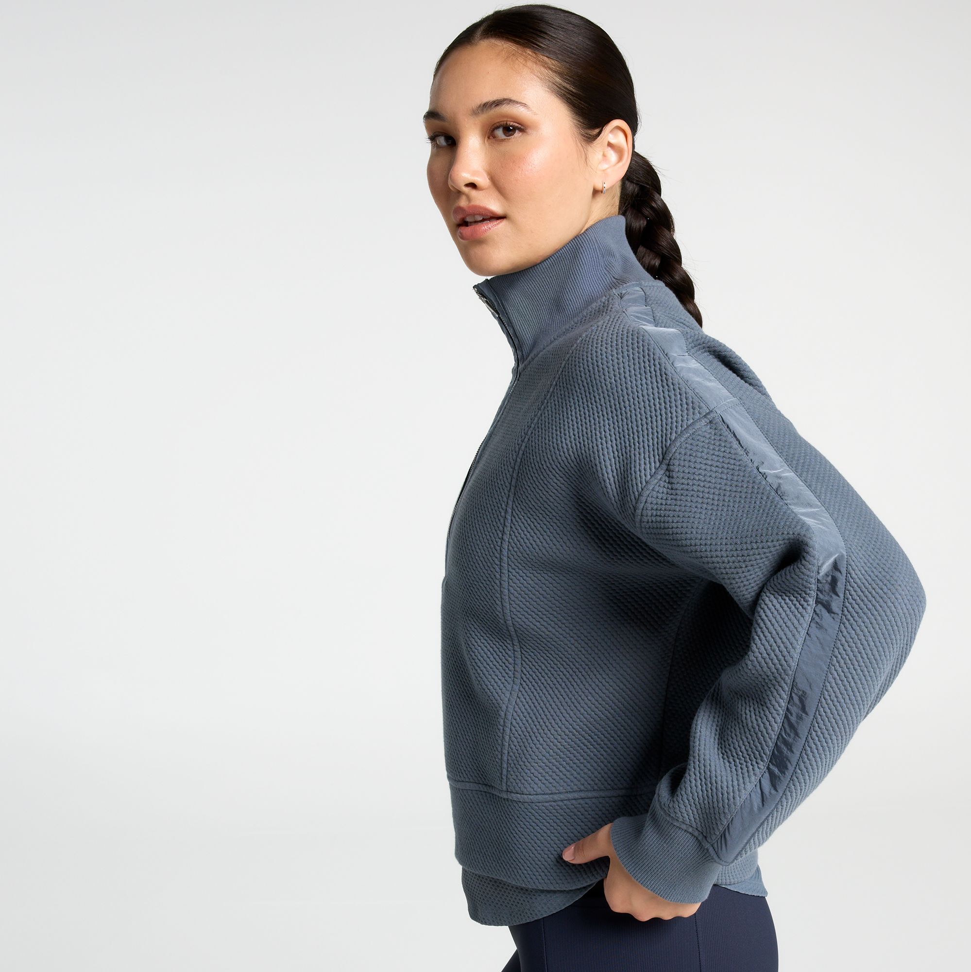 CALIA Women's Elevate Ripple 1/4 Zip Pullover product image