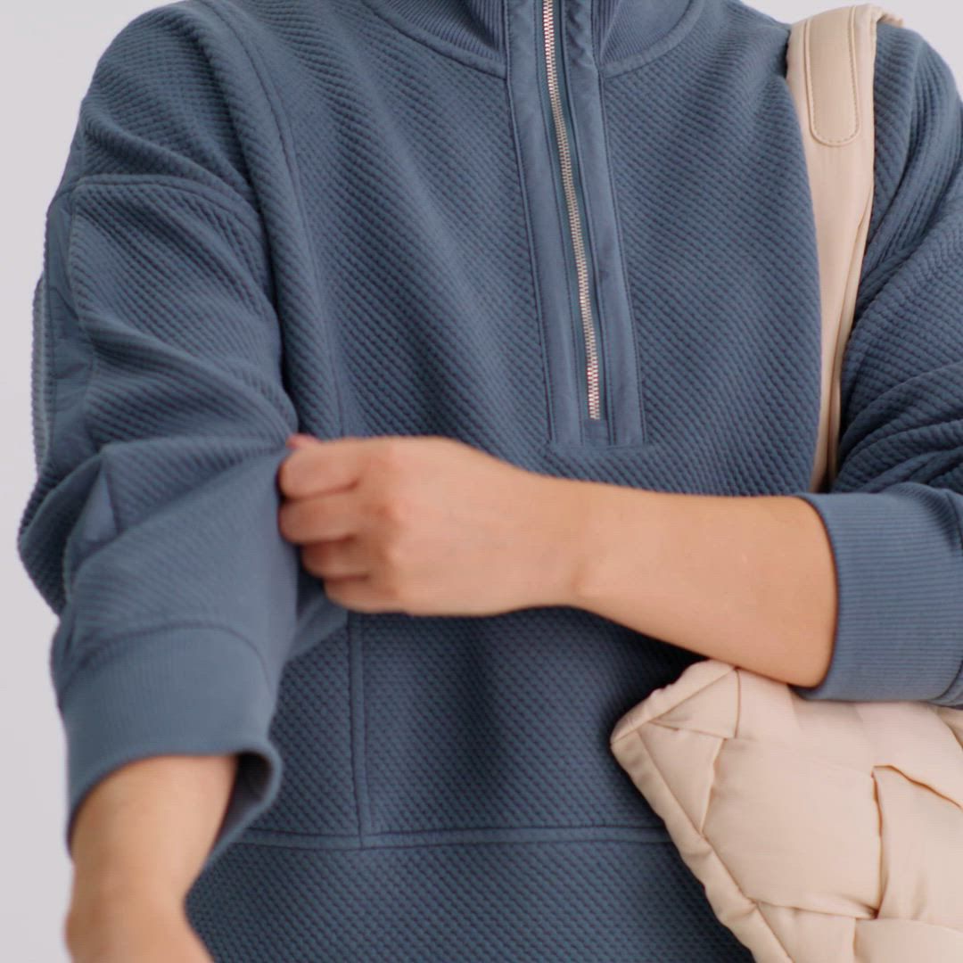 CALIA Women's Elevate Ripple 1/4 Zip Pullover product