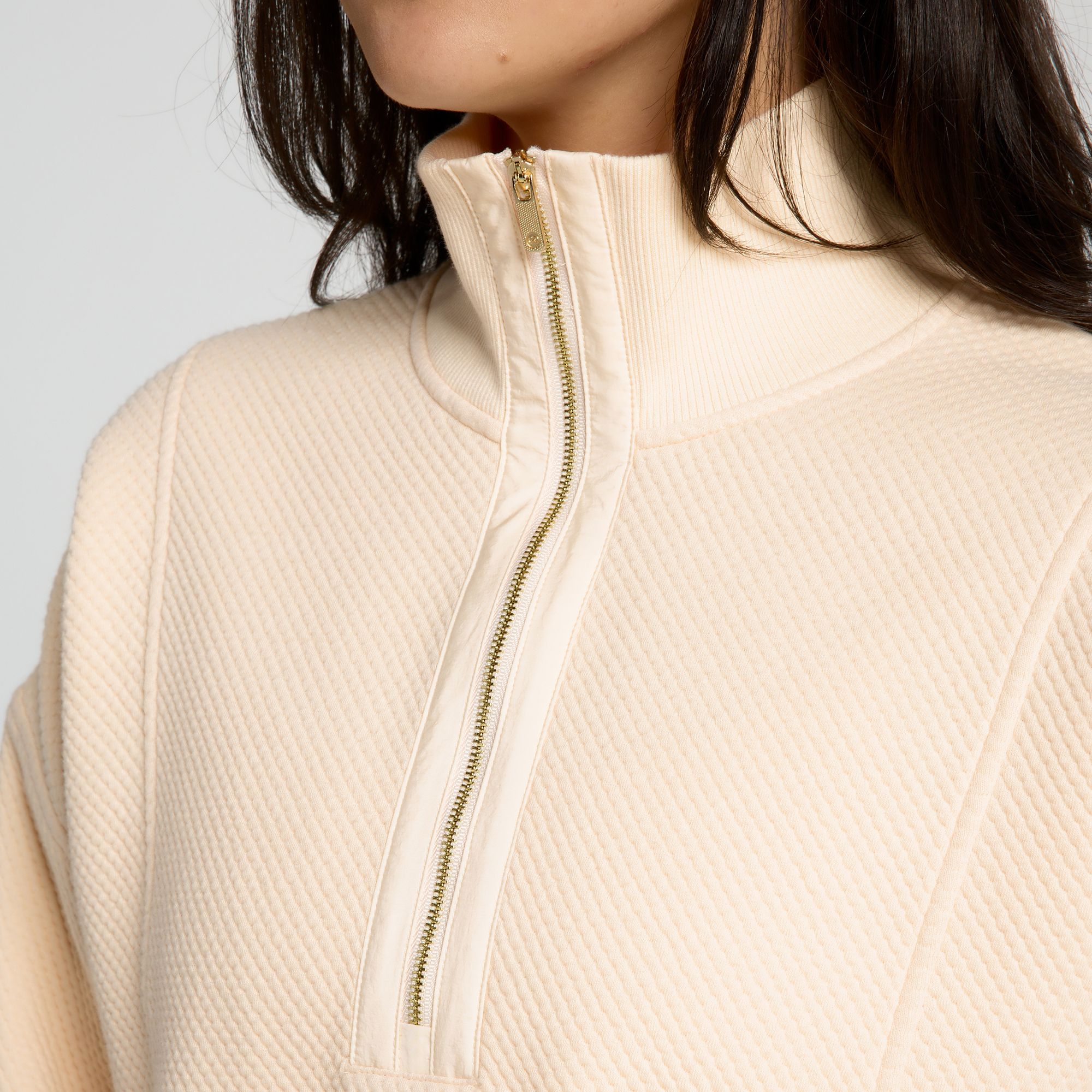 CALIA Women's Elevate Ripple 1/4 Zip Pullover product image