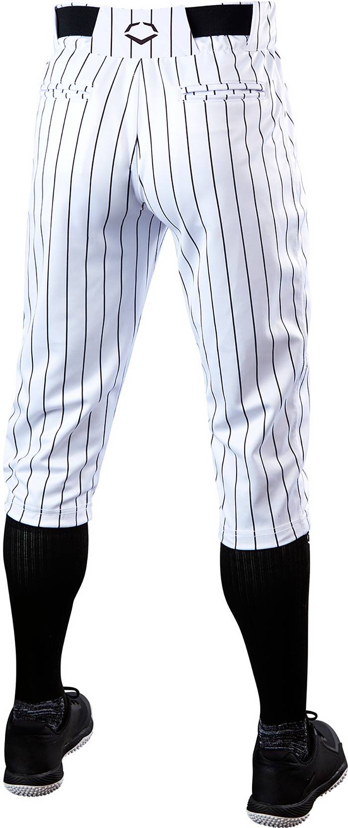 New Easton Pro Pinstripe Youth Baseball Pants White/Navy (Yankees)