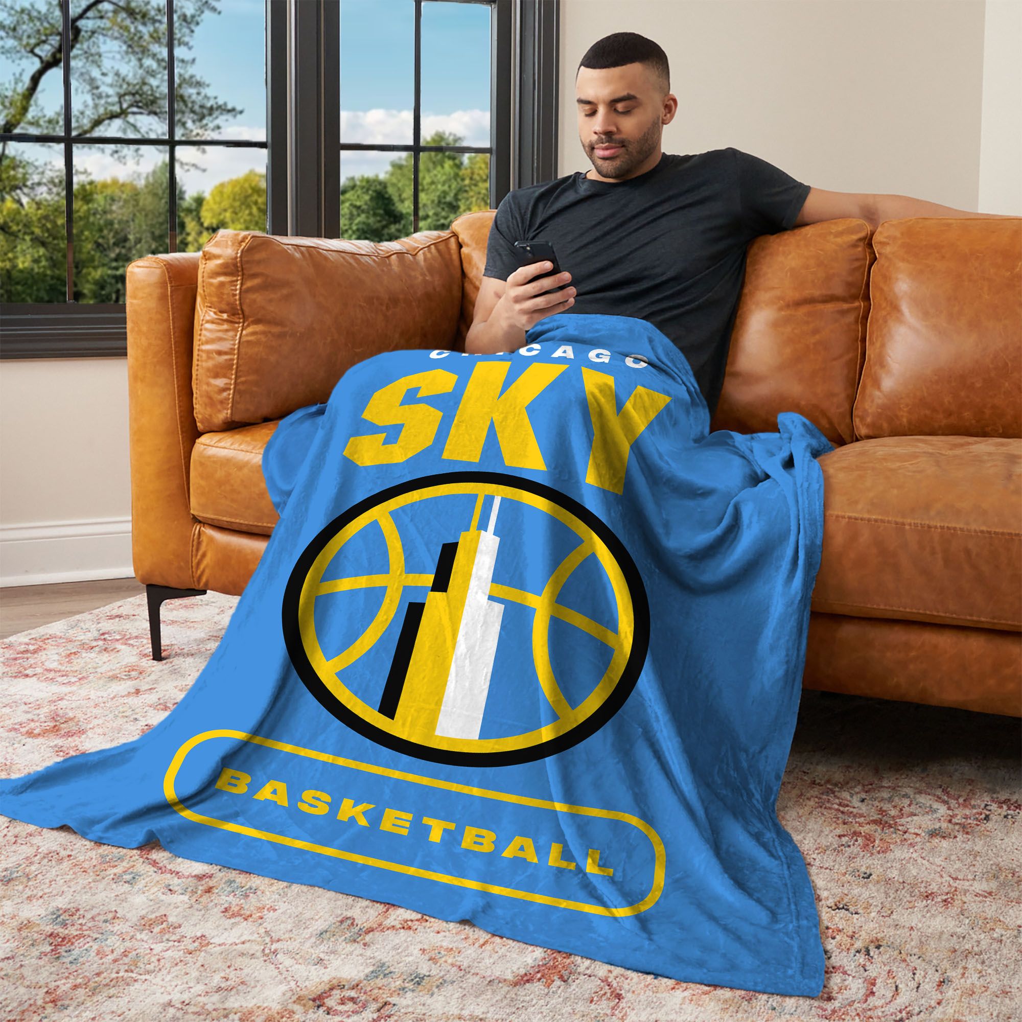 Northwest Chicago Sky Multi High Block Throw Blanket product image