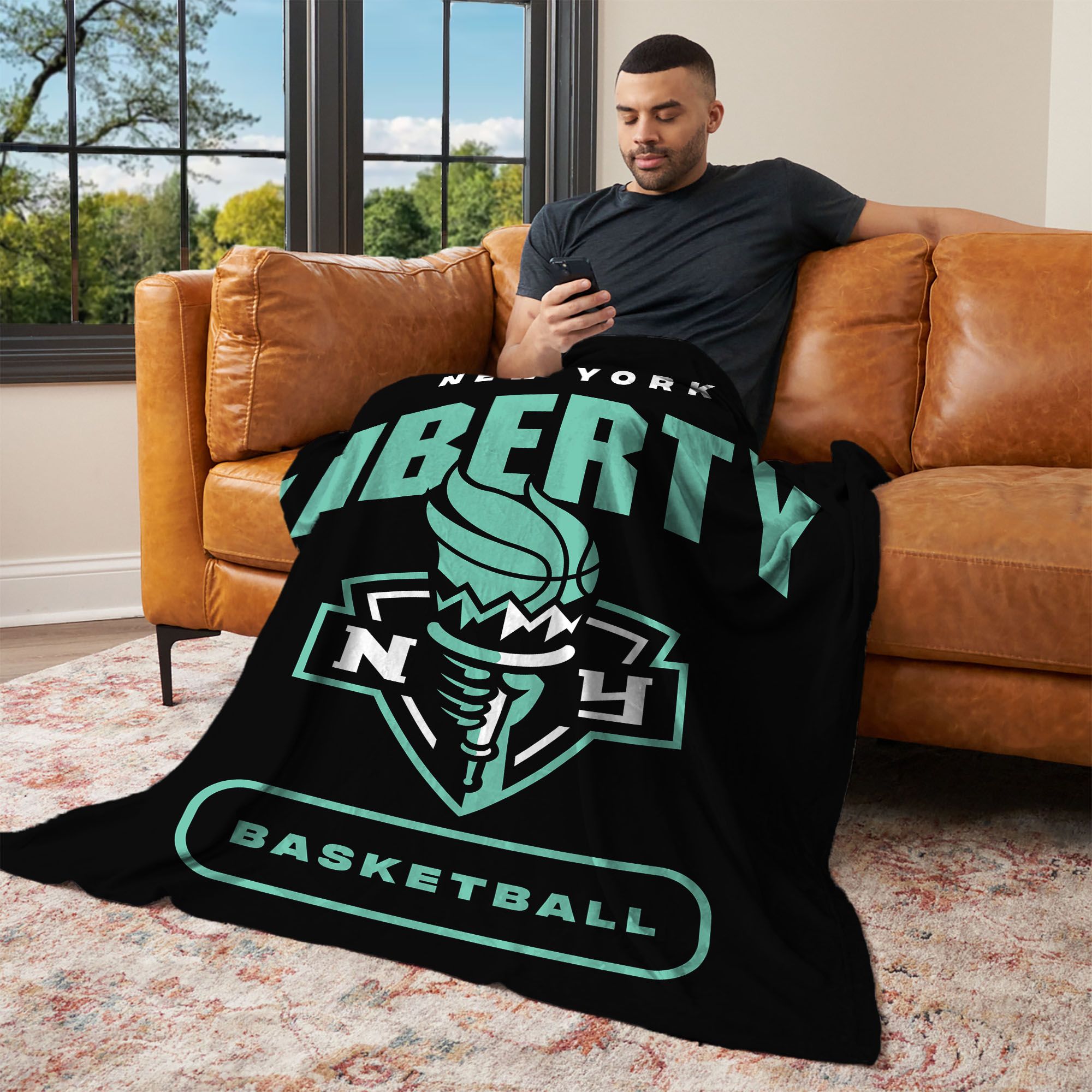 Northwest New York Liberty Multi High Block Throw Blanket product image