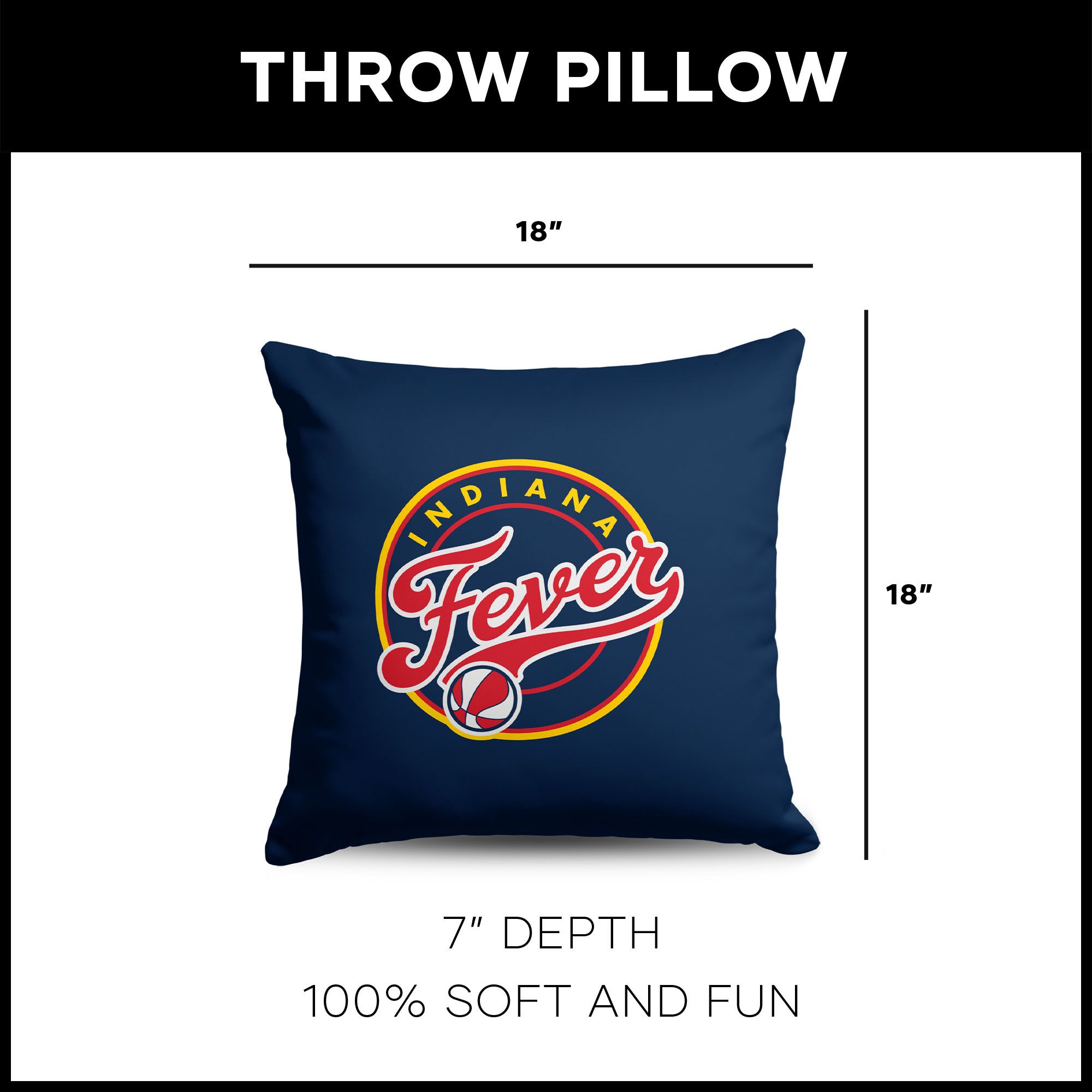 Northwest Indiana Fever Multi Double Down Pillow product image